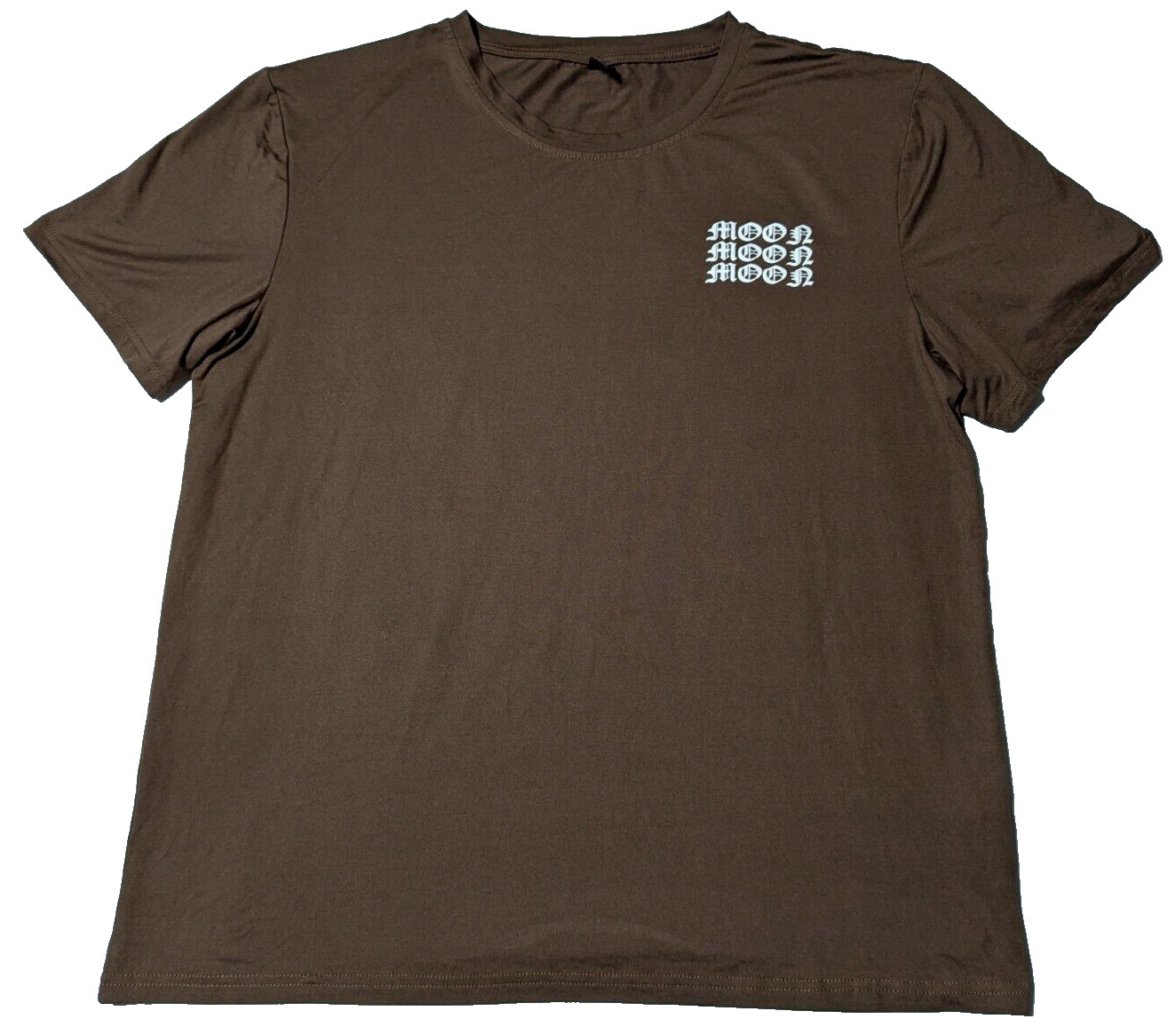 ROMWE MOON MOON MOON Men Size XL Brown Double-Sided T-Shirt EUC