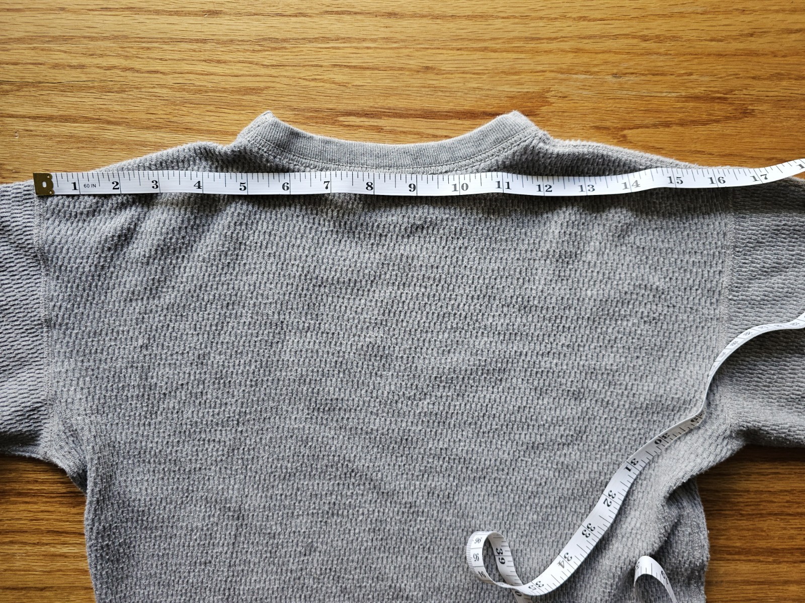 The Flat Head Gray Thermal LS Crew Neck T-Shirt – Size 40 (Fits Small)