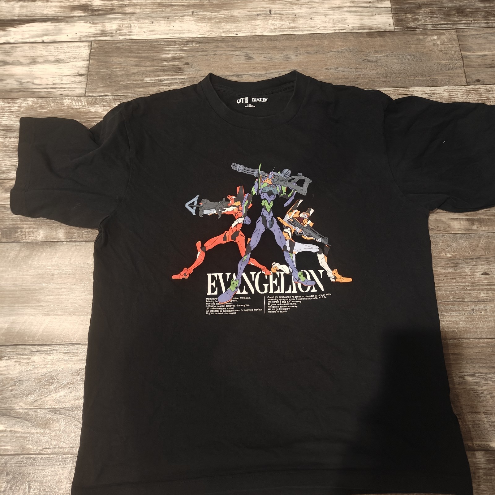 UNIQLO UT Evangelion T-Shirt Men Black Size M 2025 JAPAN