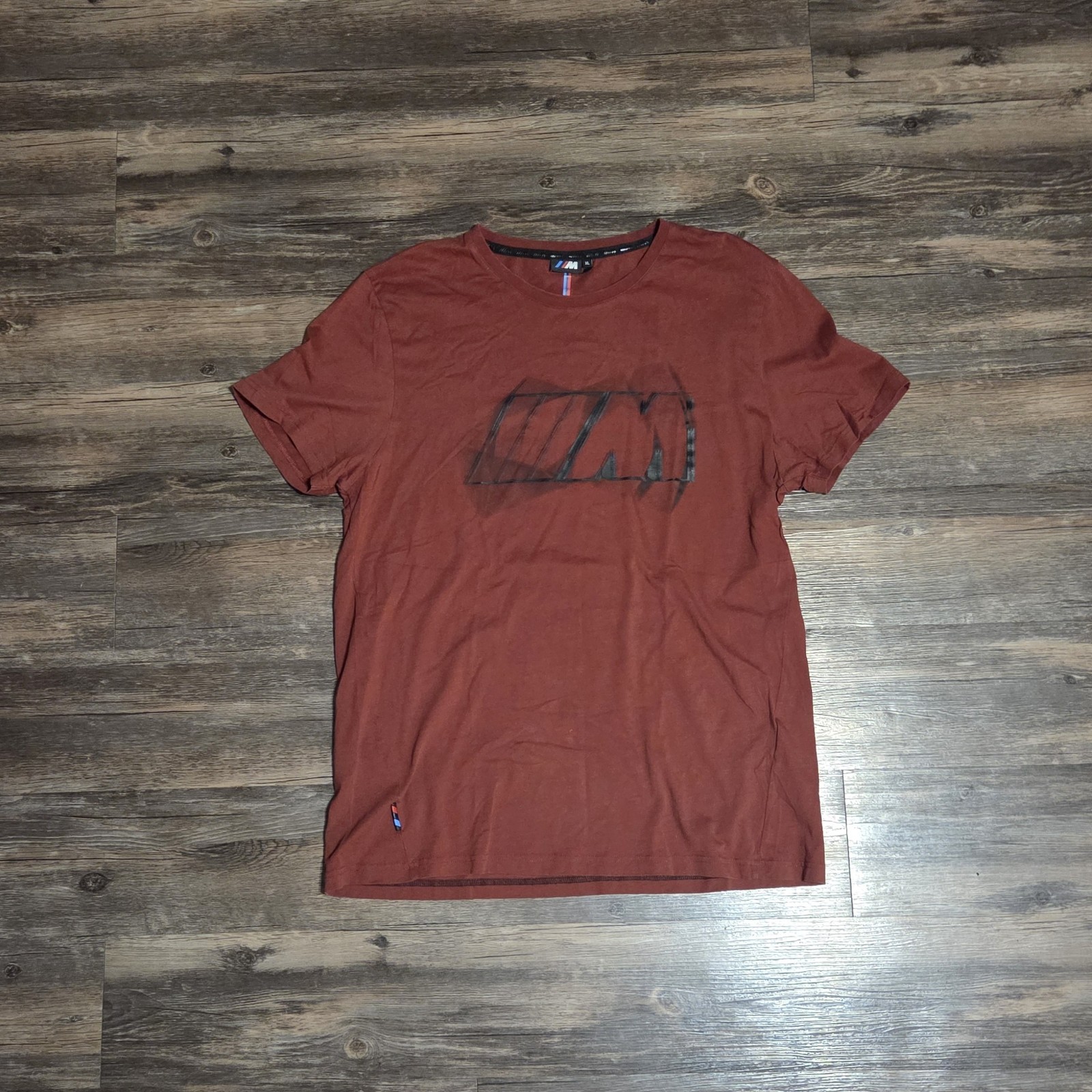 Official BMW M Motorsport Graphic T-Shirt Men’s Size XL Brick Red