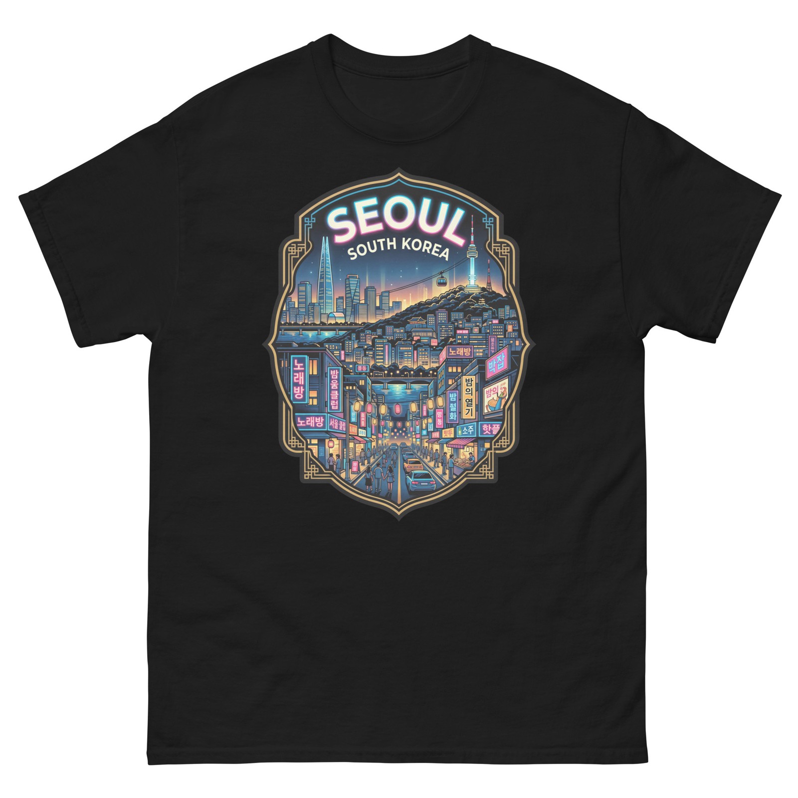 Seoul South Korea City Graphic T-Shirt Unisex Travel Tee
