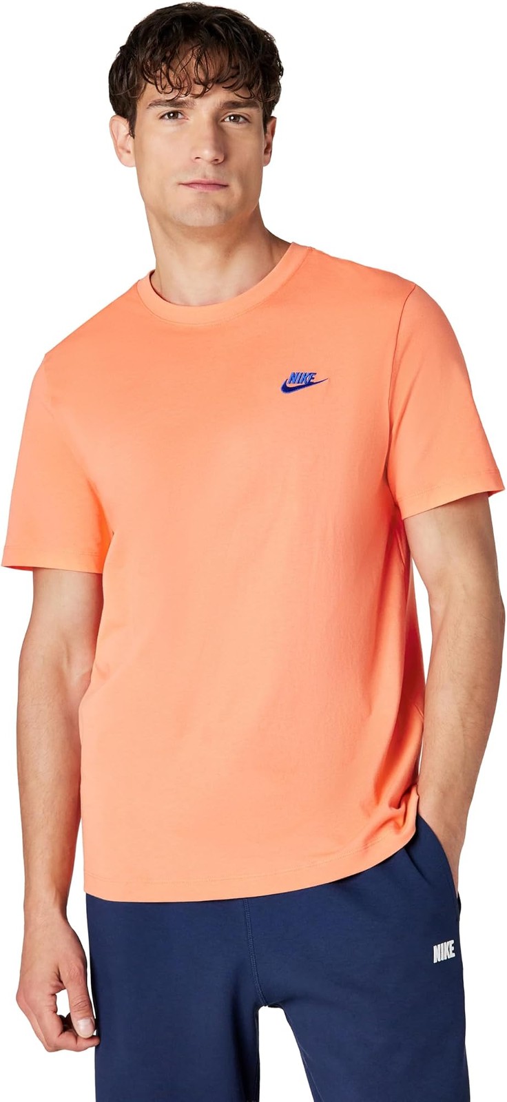 Nike Men’s Sportswear Club T-Shirt – Orange Frost – XX-Large