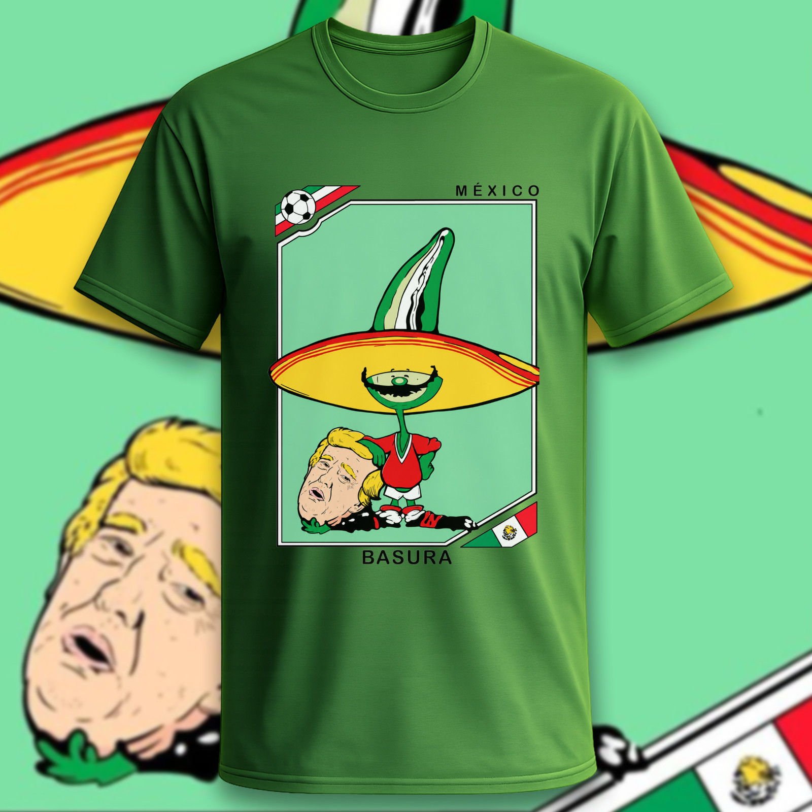 United States Mexico world cup fan graphic shirt 2026 funny