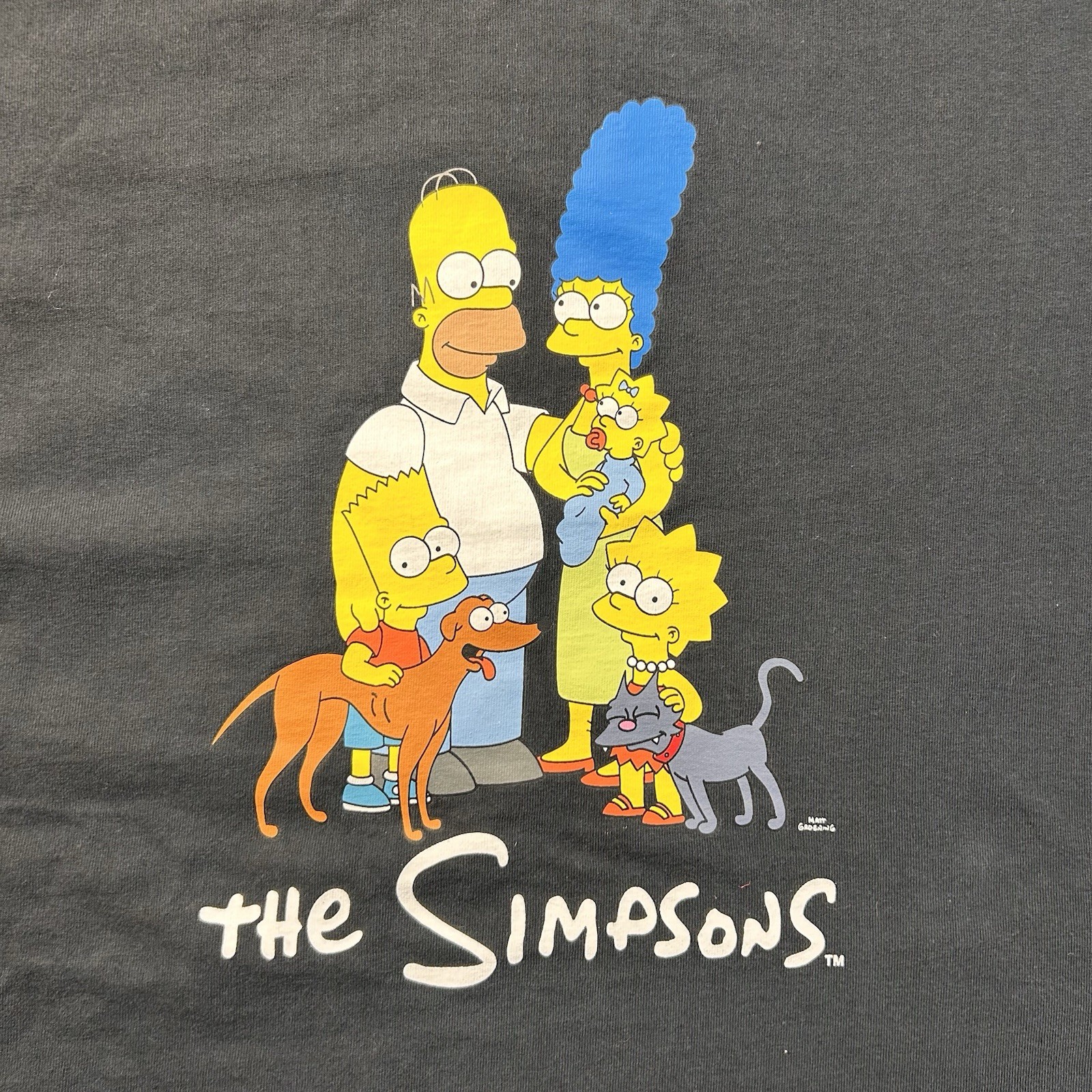 The Simpsons Family Sitcom Graphic Homer Marge Bart Lisa T-Shirt Medium American