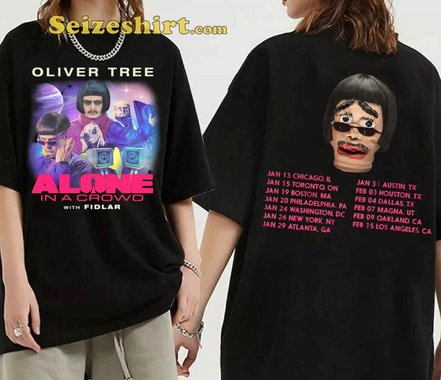 Oliver Tree Alone In A Crowd Tour 2024 Concert Graphic Shirt