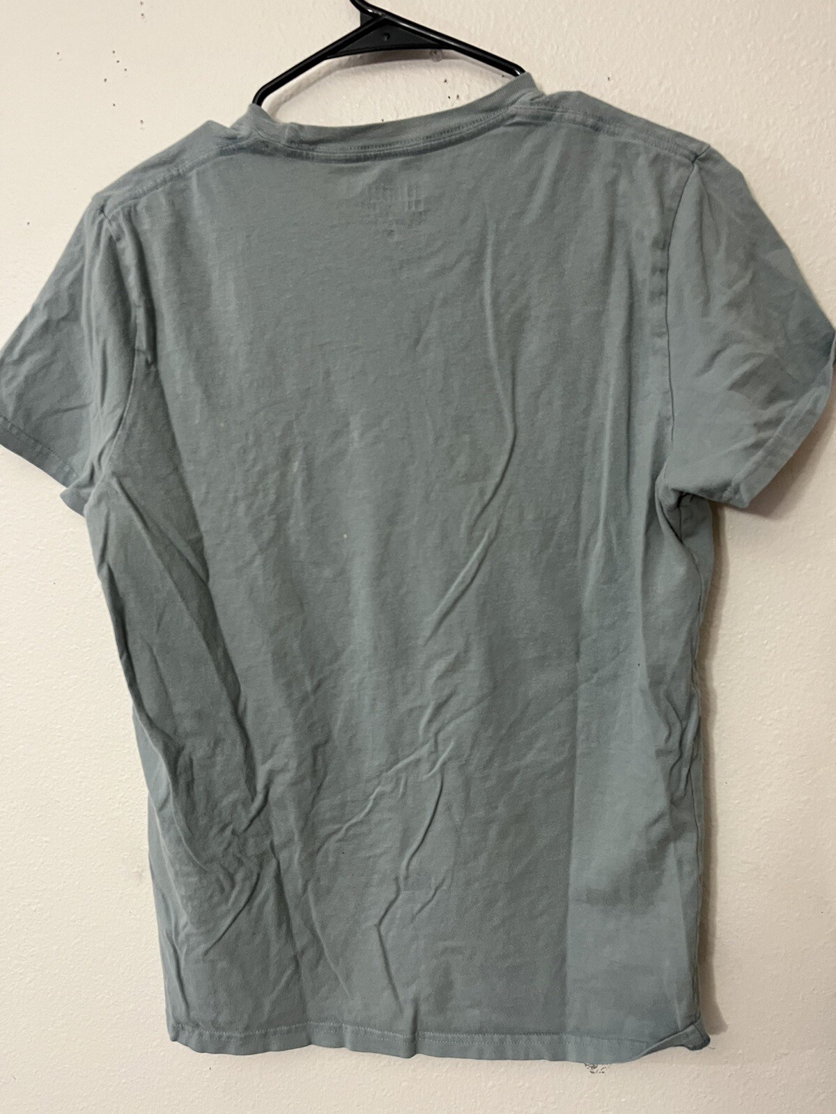 Hollister Must Have Collection Logo Solid Tee Small Men Blue Crew Logo