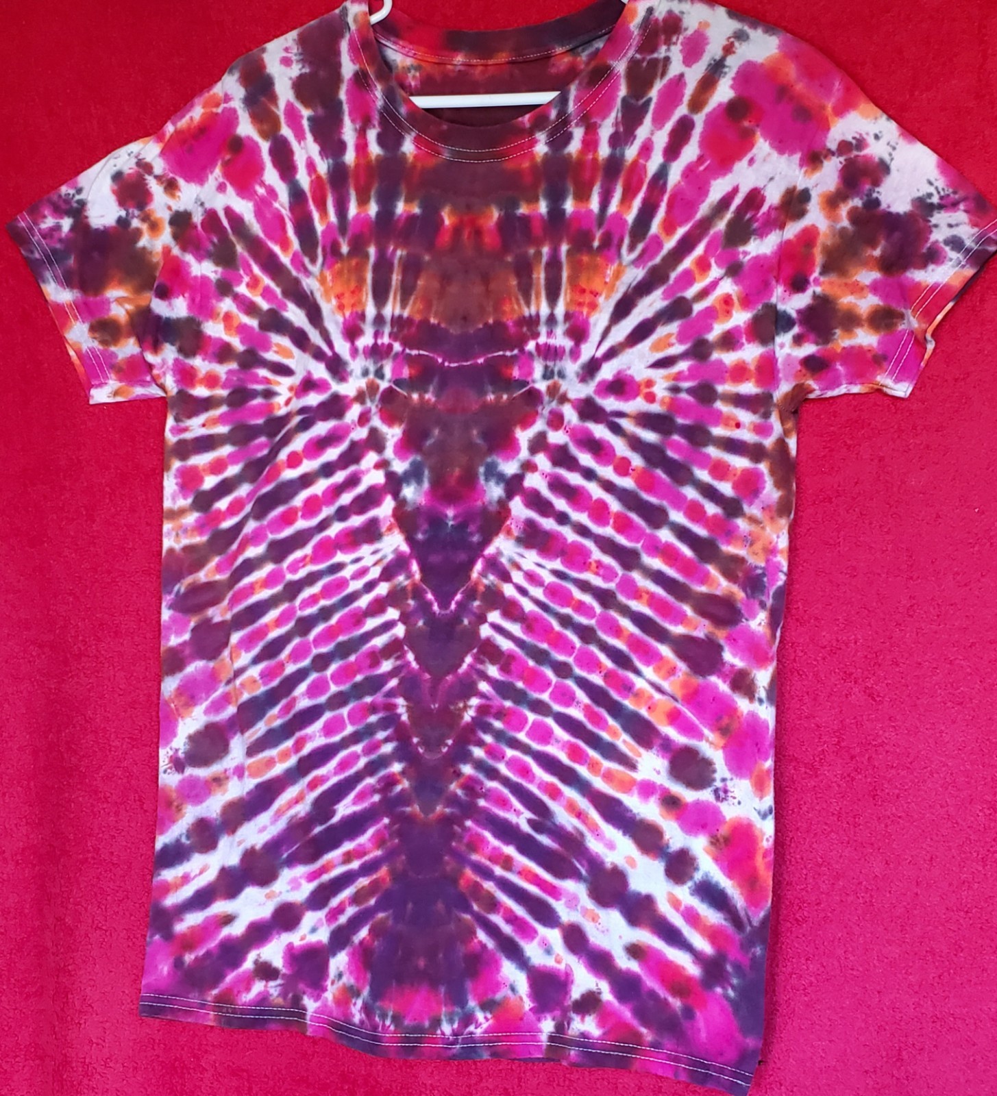 HANES SIZE MEDIUM 100% Cotton Tye Dyed Shirt Pre-washed WON’T FADE VERY SOFT