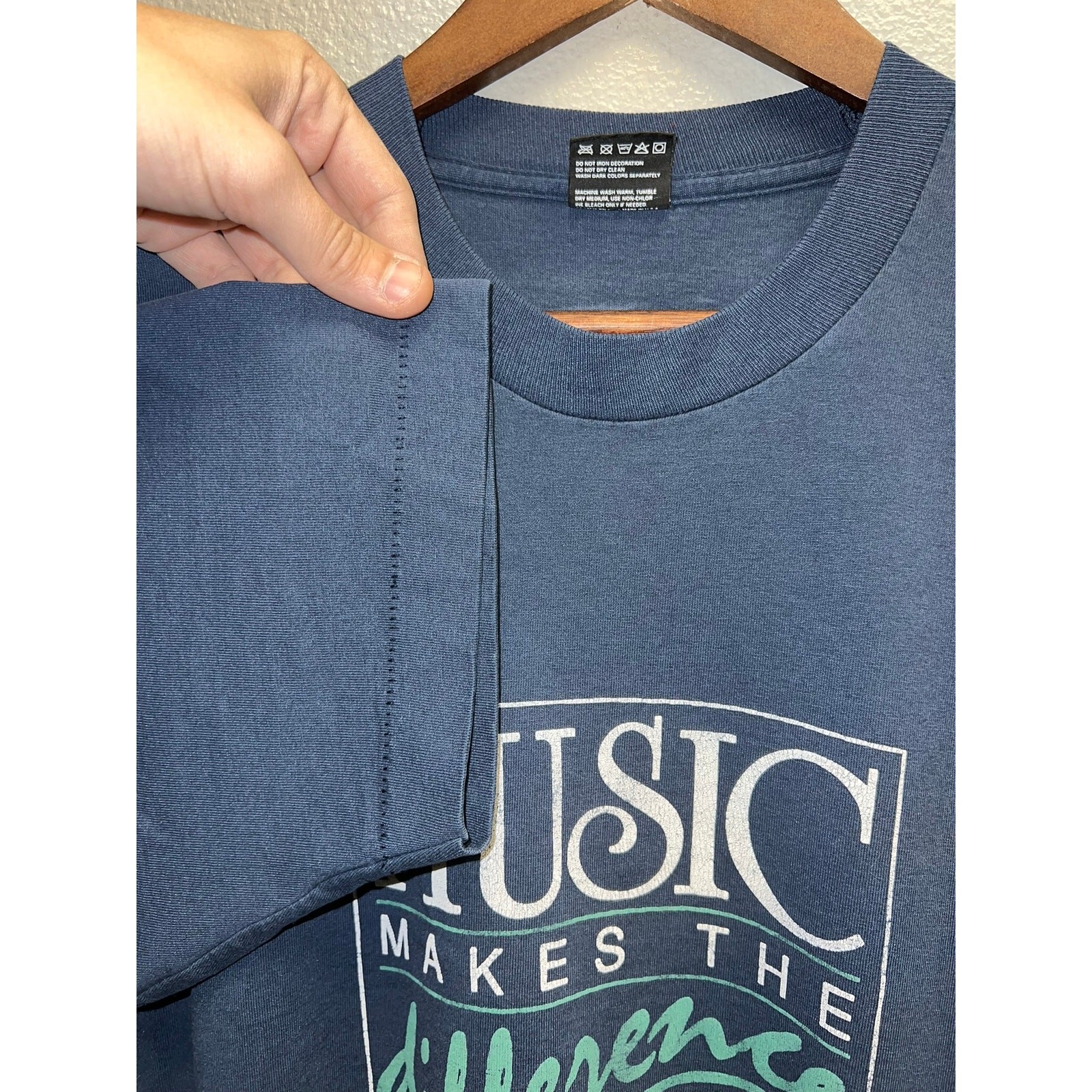 Vintage Music Education Shirt Music Makes Difference National Coalition 90s L