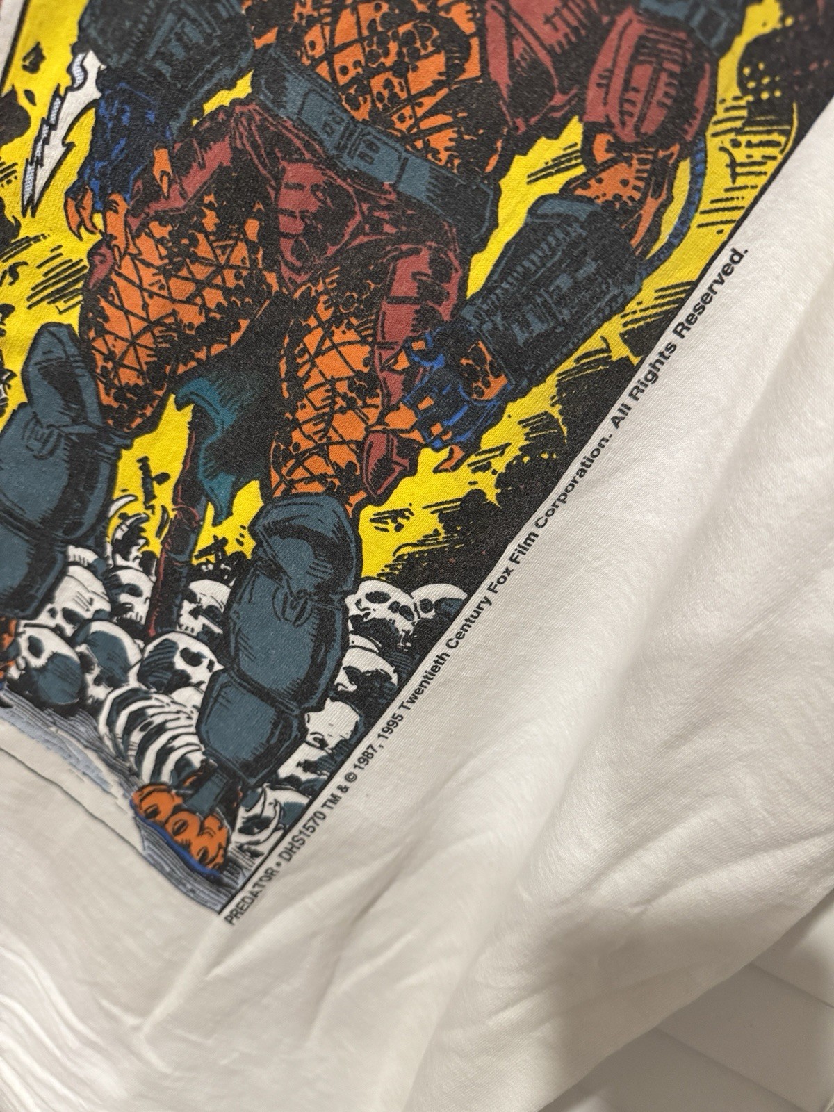 Vintage XXL Rare 1995 Predator Comic Images Dark Horse Comics Marvel DC T-Shirt