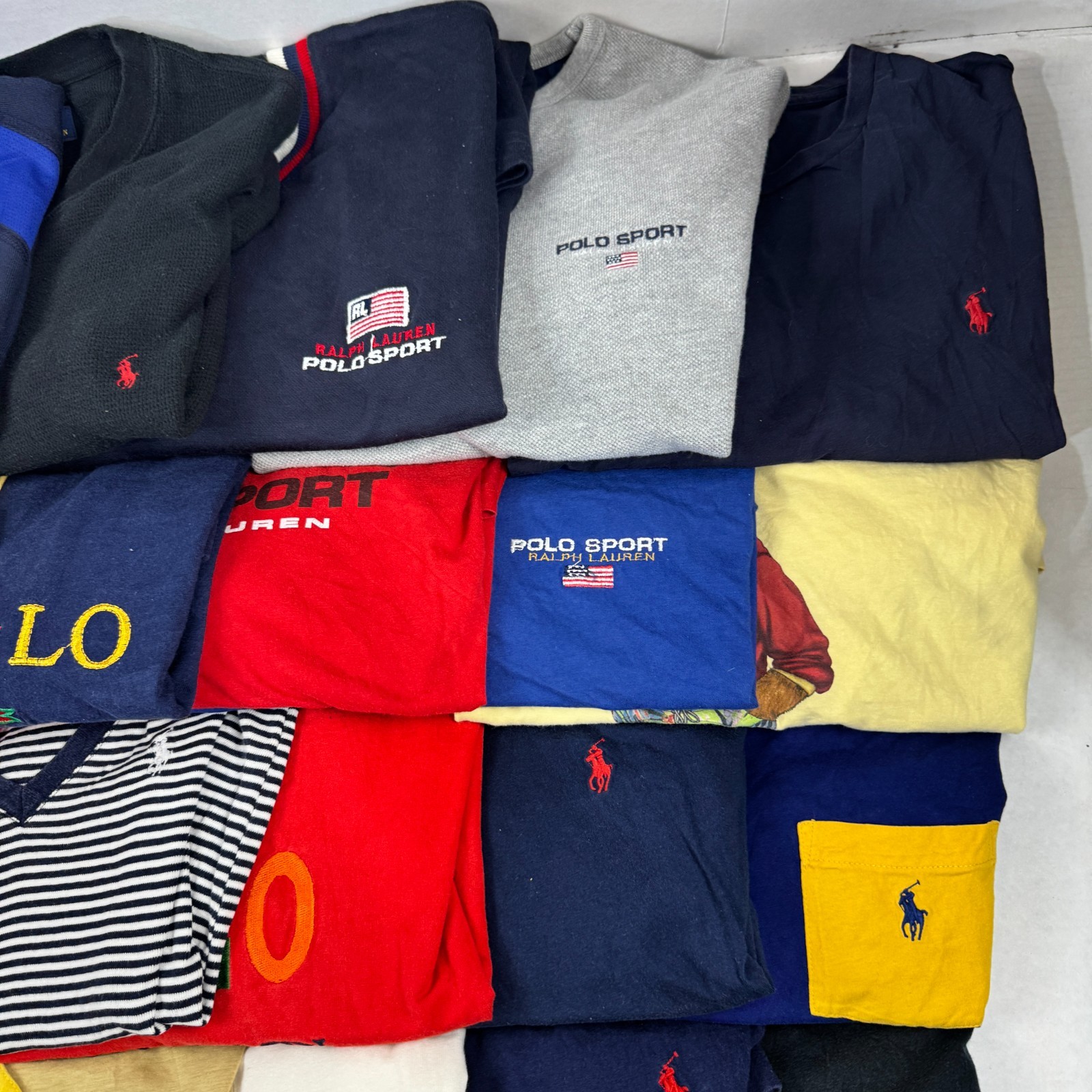 Wholesale Lot of 25 Ralph Lauren Men’s T-Shirts (Assorted Sizes)