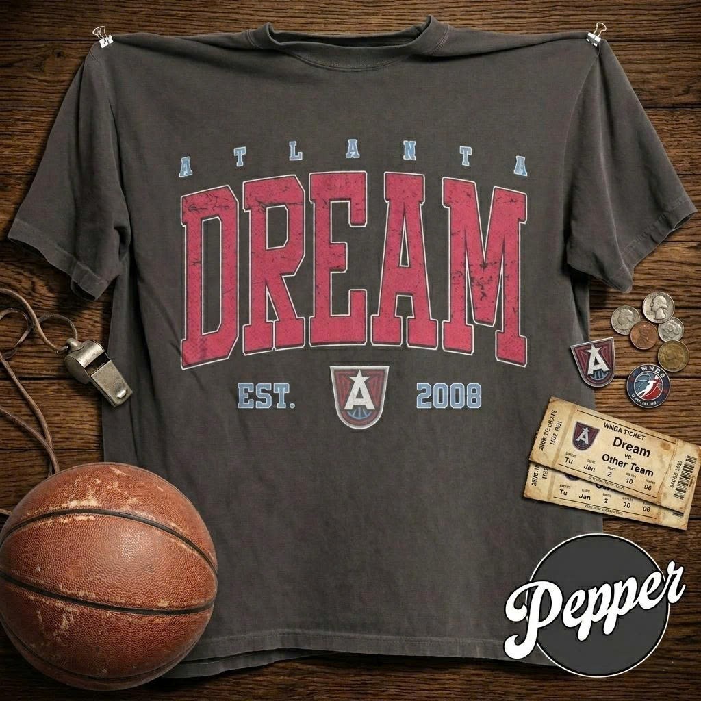 Vintage Atlanta Dream Shirt Basketball Comfort Colors Tee 2008 ATL WNBA Fan Gift