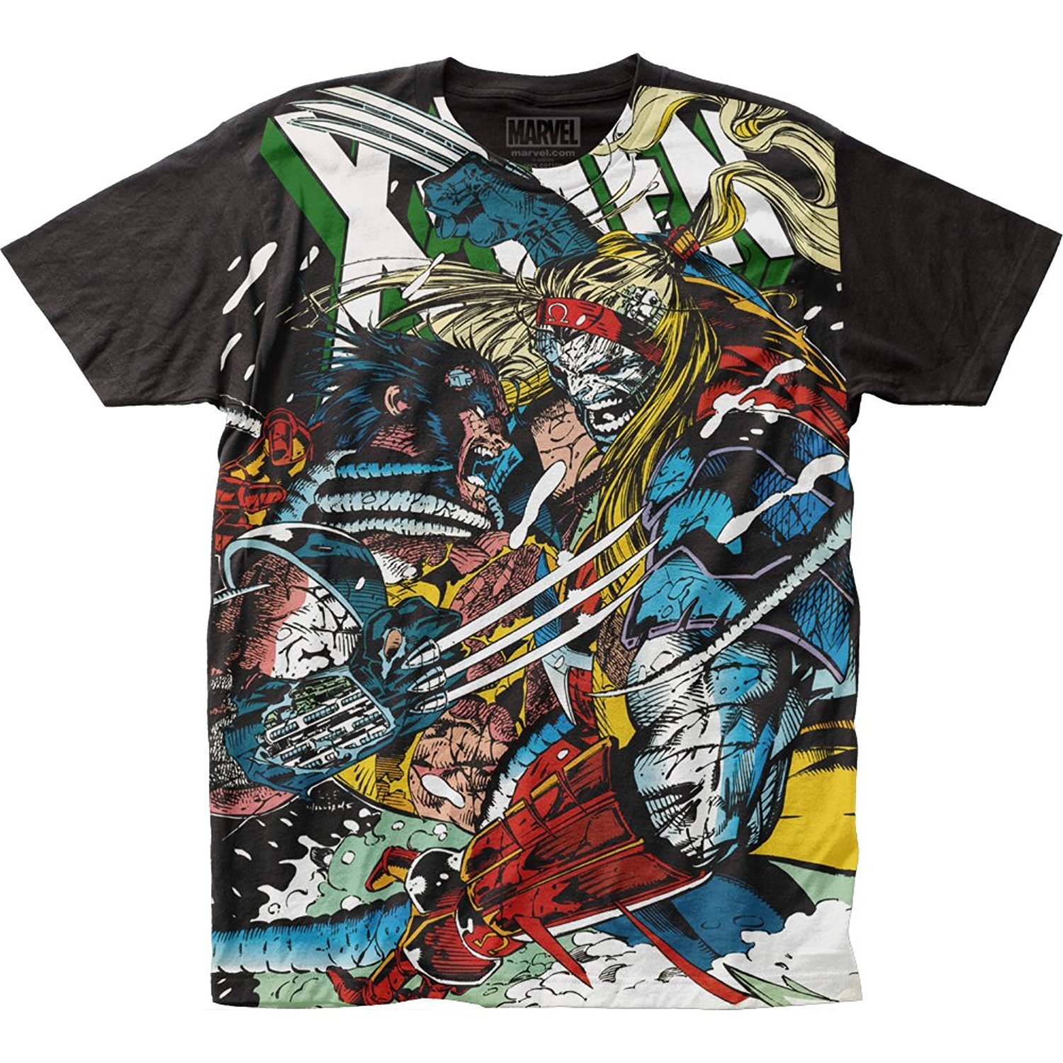 Authentic MARVEL X-Men Wolverine Vs. Omega Subway Slim-Fit T-Shirt S-2XL NEW