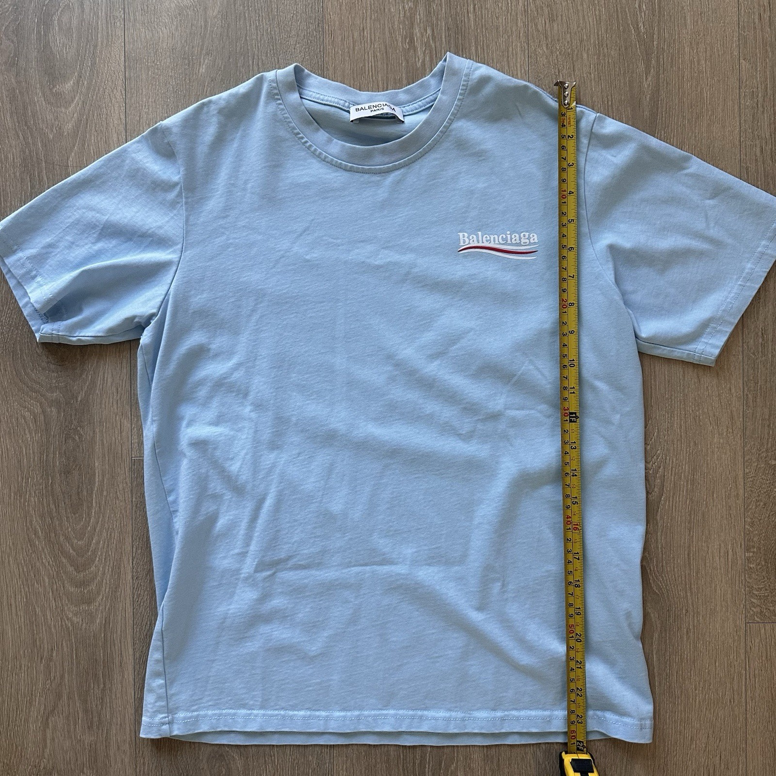 Balenciaga Sky Blue Men’s T Shirt Size XS