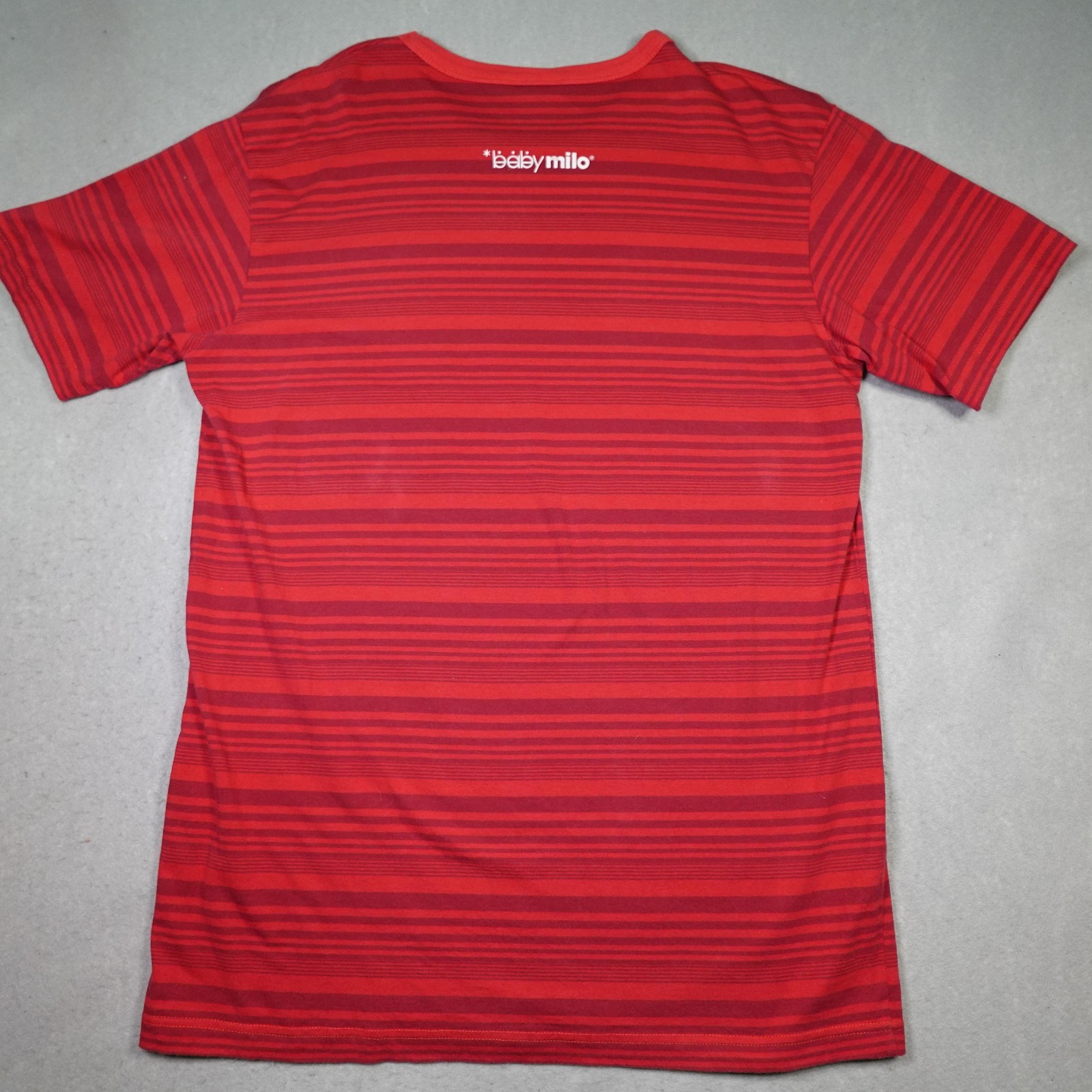 Baby Milo A Bathing Ape Shirt Mens Large Red Stripe holo Graphic Made In Japan