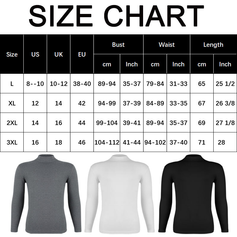 Mens Mock Turtleneck T-Shirt Long Sleeve Warm Pullover Basic Shirt Undershirt