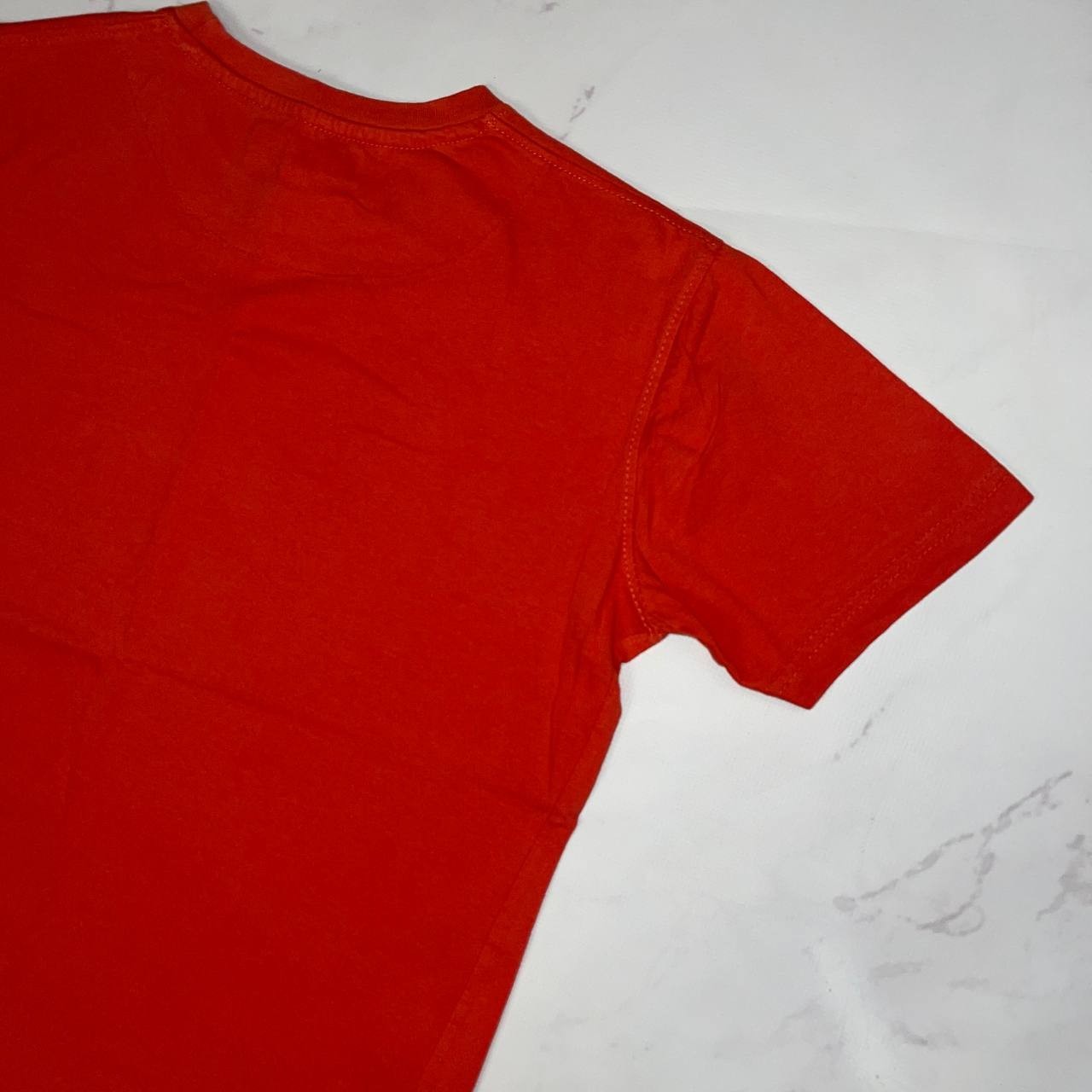 Vintage T-shirt Trussardi Big Logo Luxury tee Short Sleeve Red Size S