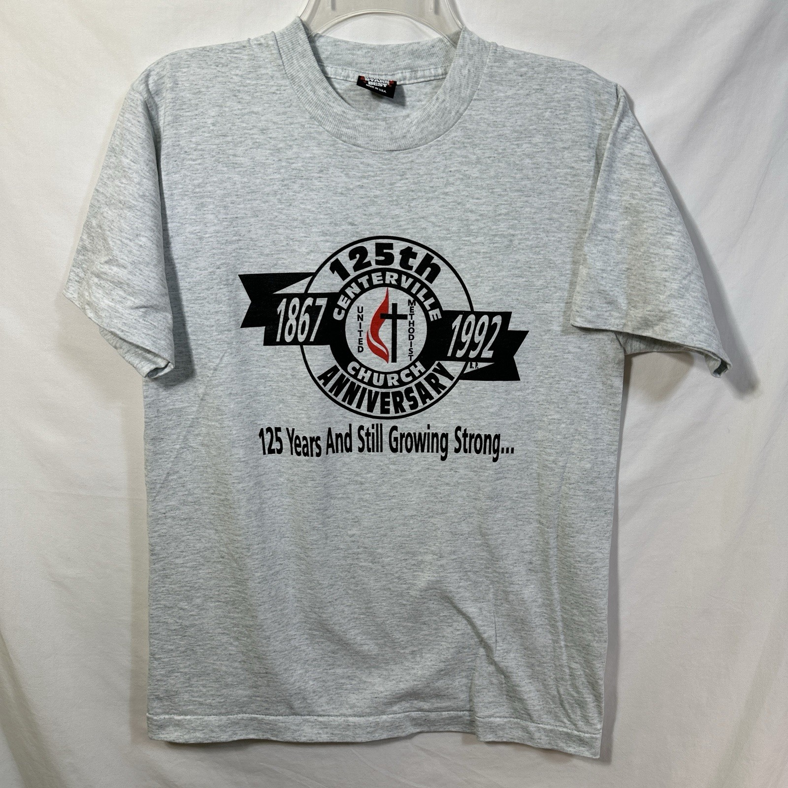 Vintage 90’s Single Stitch Centerville Church Medium Religious T-Shirt USA Made
