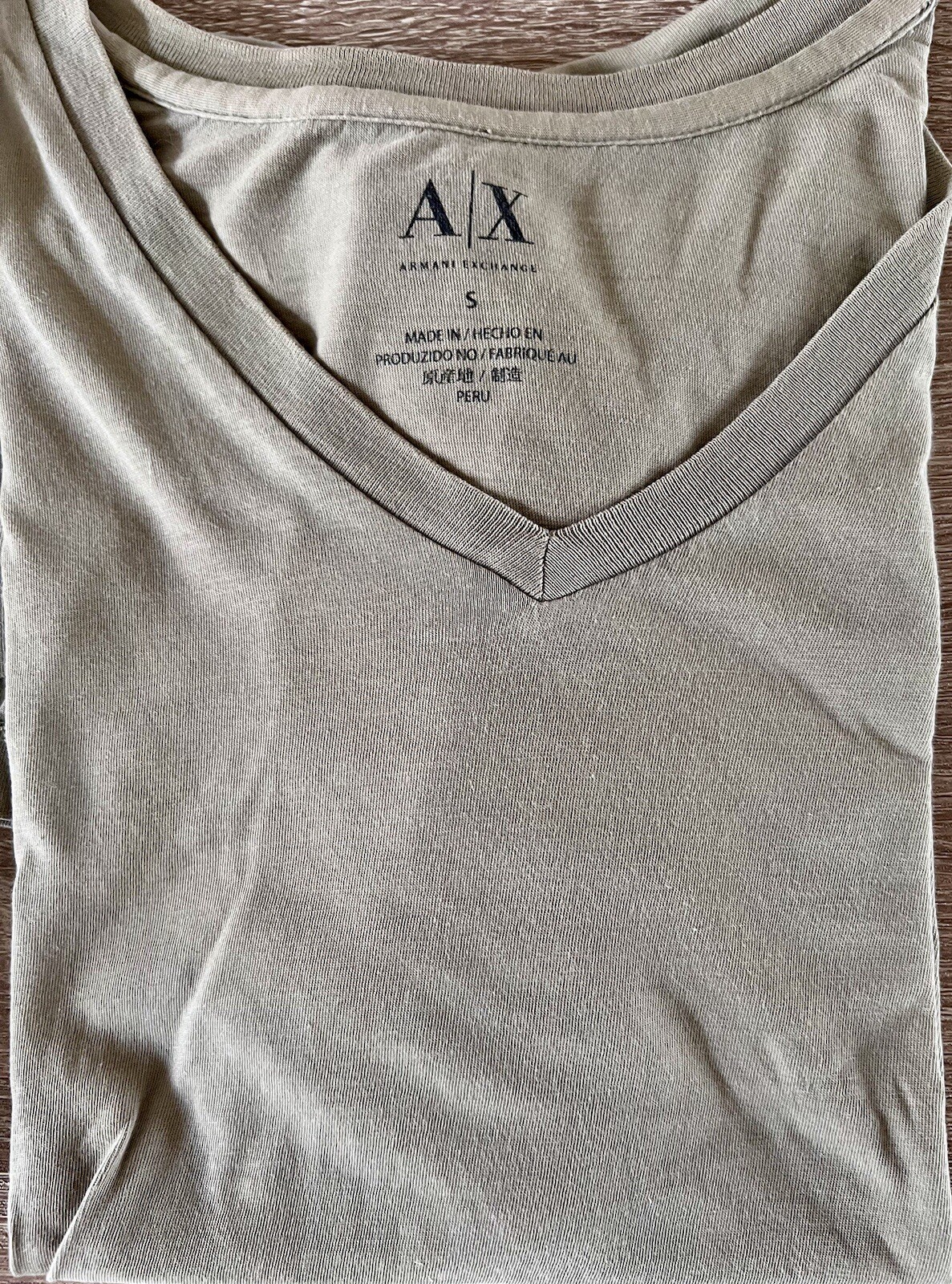 Lot of Three (3) ARMANI EXCHANGE COLLEZIONI T-Shirts Cotton, Nylon Black Armani