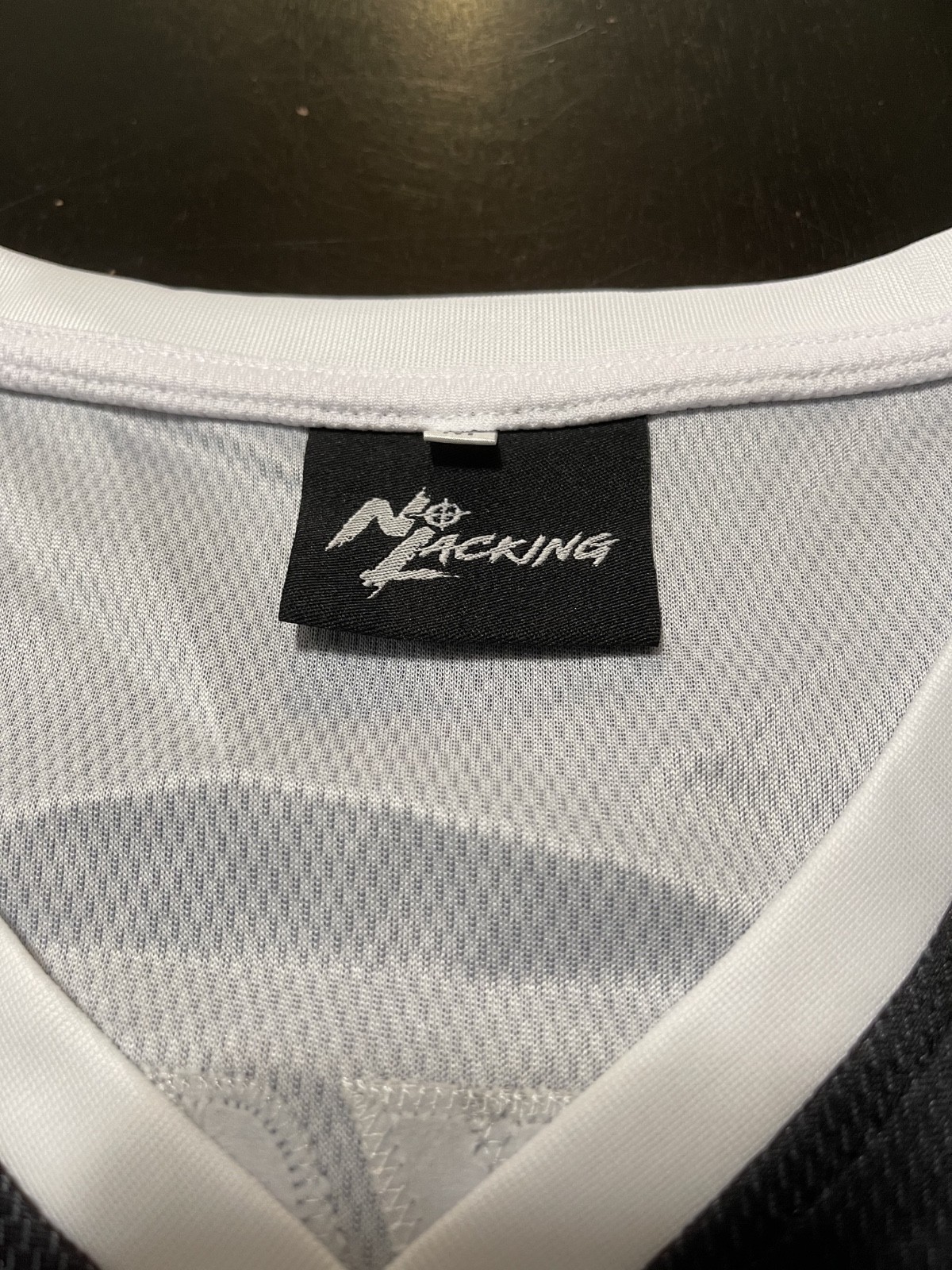 No Lacking Brand Jersey #15, Black, Size: Medium