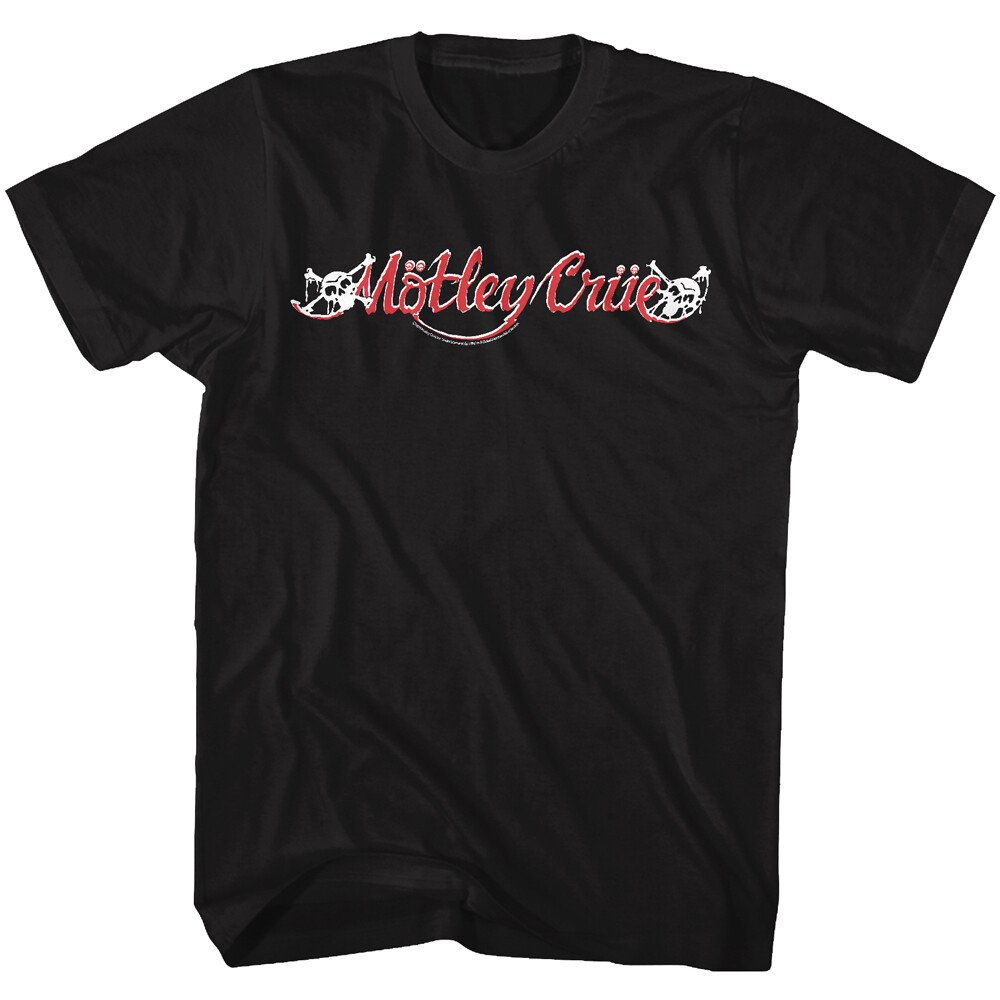 Motley Crue Big Letter Band Name Logo Men’s T Shirt Concert Tour Merch