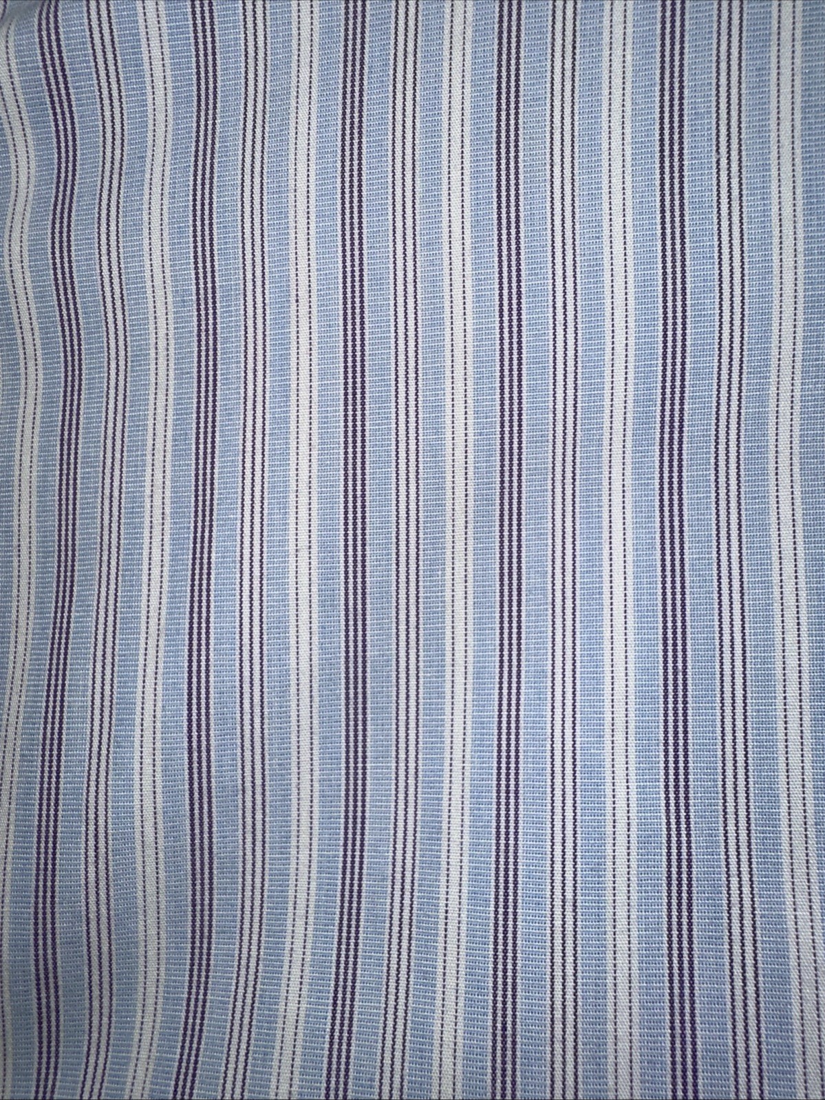 Brooks Brothers Classic 16.5 33 Blue White Striped Non-Iron Supima Cotton Shirt