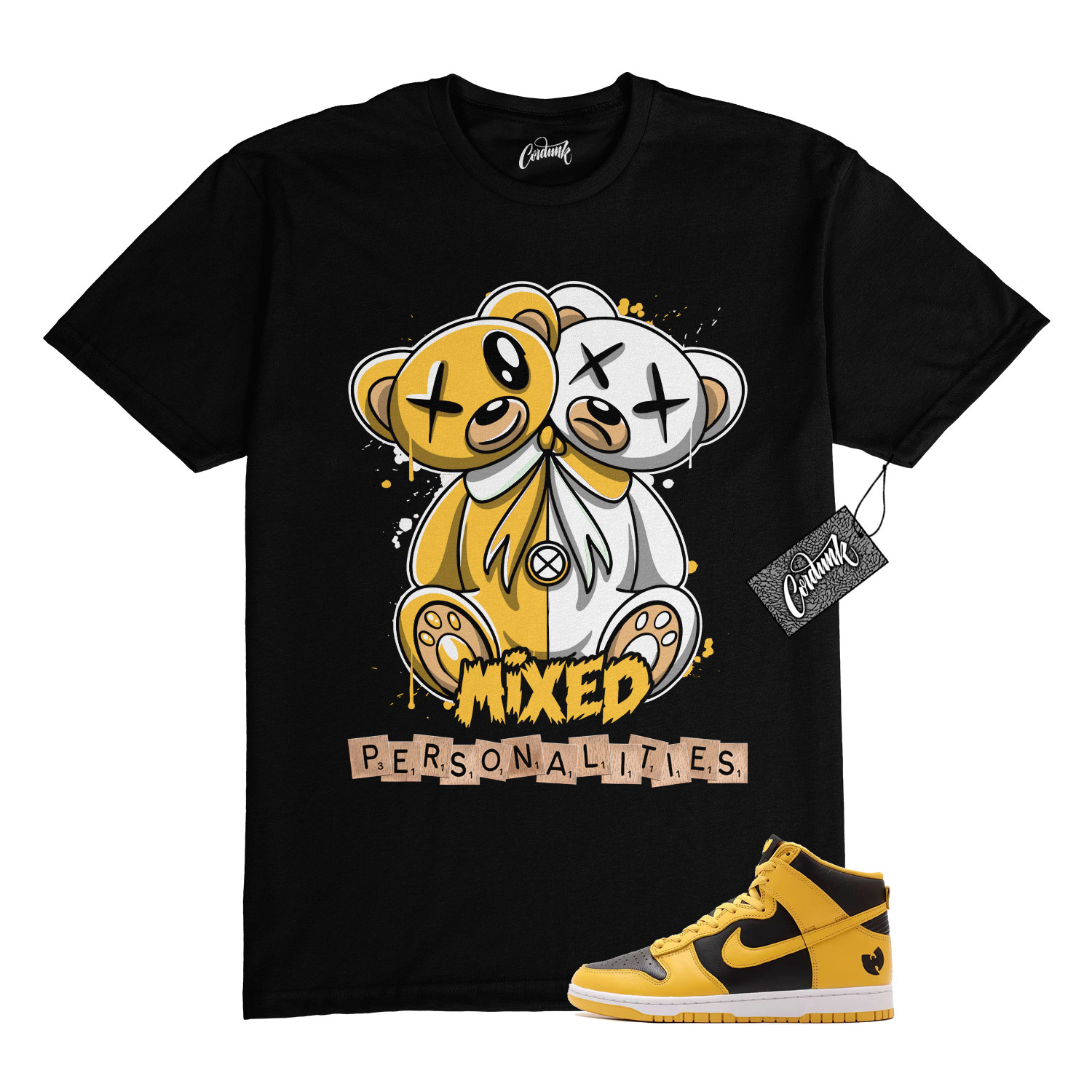 Dunk Tang Pollen Yellow Gold Black White High 2024 T Shirt to Match MIXED