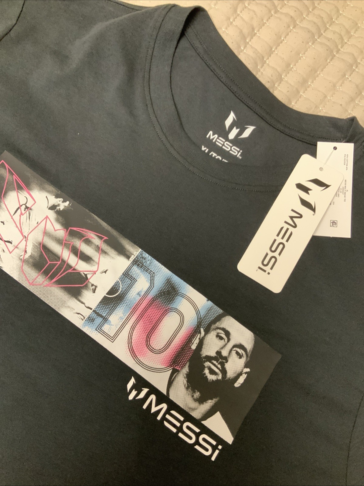 Lionel Messi Inter Miami Argentina Shirt NWT Size XL 60/40 Poly Cotton