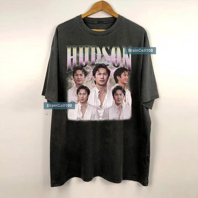 Hudson Williams Vintage Graphic Bootleg Shirt Tee Gift Fan Apparel