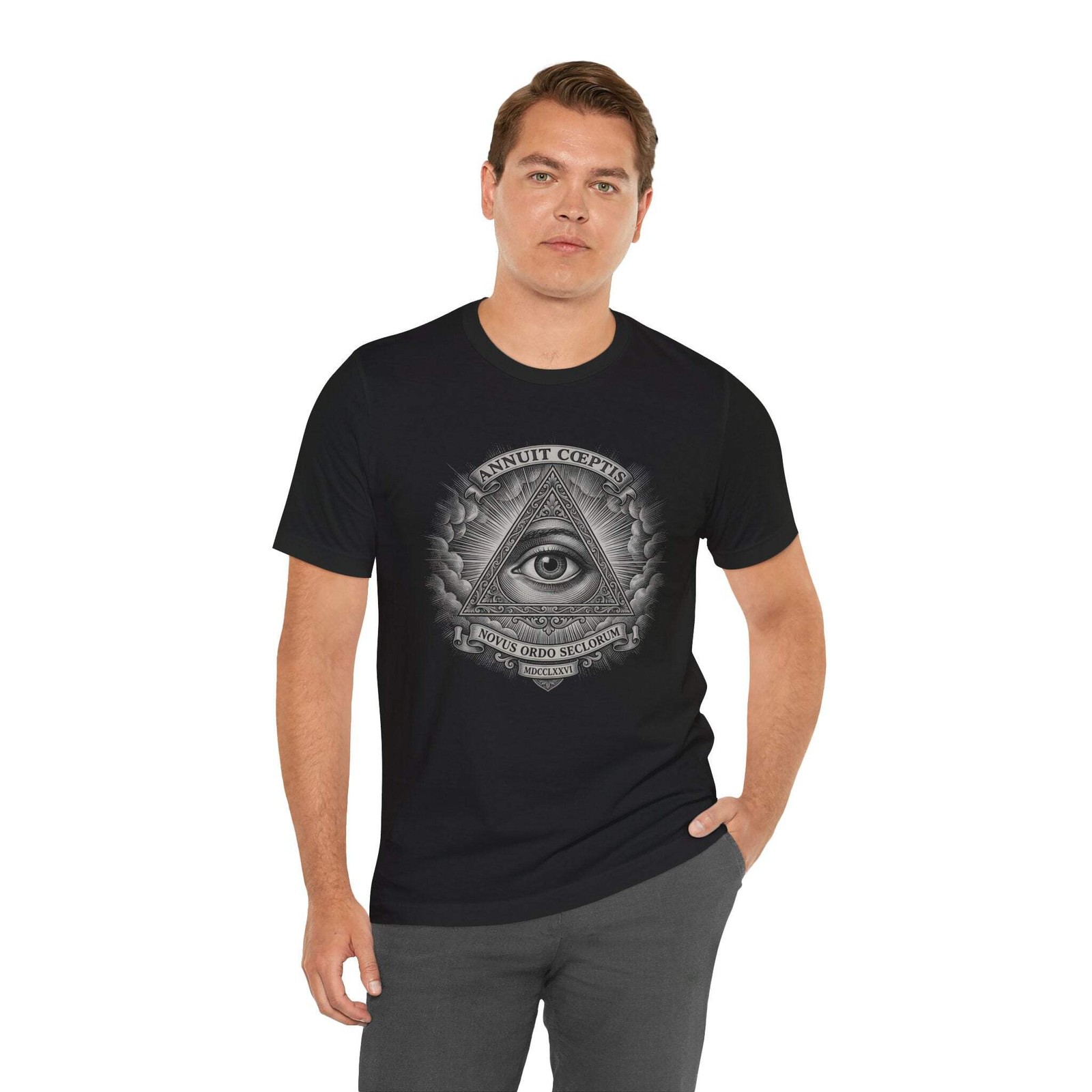 Eye of Providence T-Shirt | Illuminati All-Seeing Eye Masonic Symbol Tee