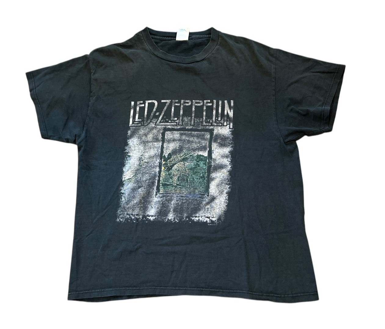 Vintage Led Zeppelin Mens L T-Shirt Band 2004 Myth Gem Stairway Distressed Faded