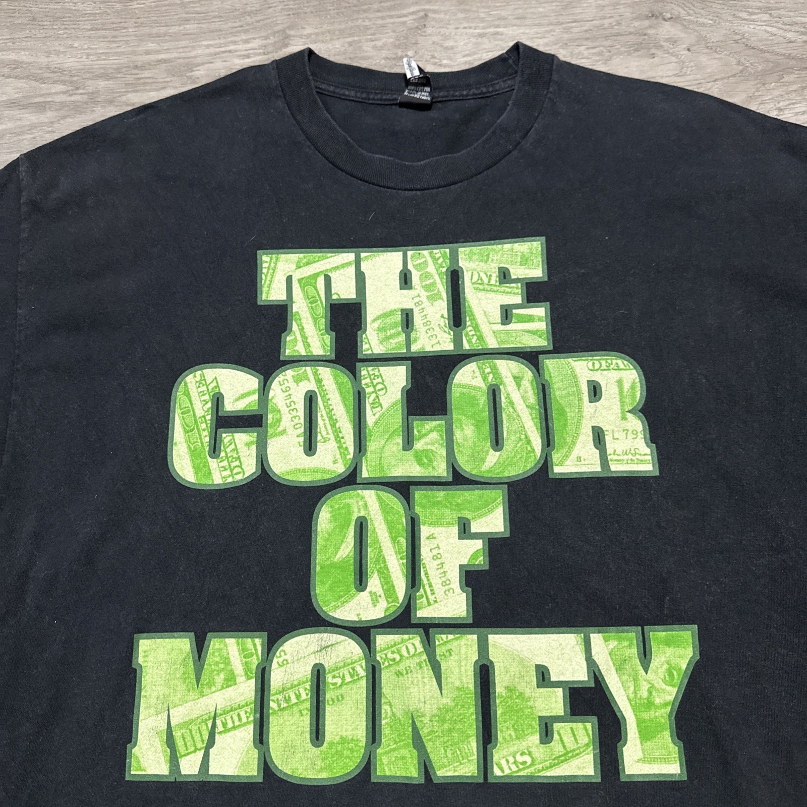 Rob Dyrdek Vintage Y2K Rogue Status The Color Of Money Black/Green Mens XL Tee