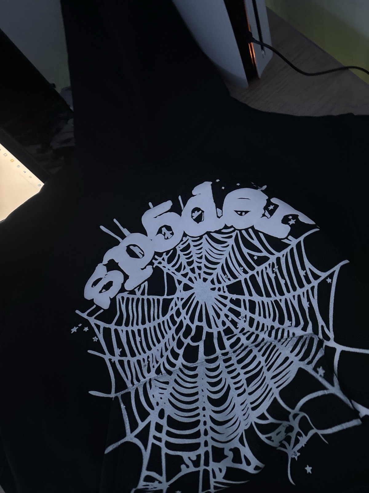 Spider Unisex Black Spiderweb Graphic Print T-Shirt One Size Regular Fit
