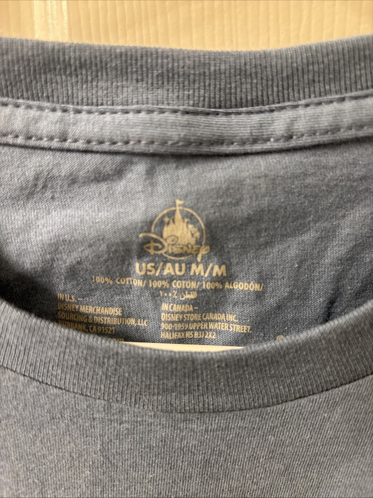 Disneyland Resort Graphic T-Shirt Mens M Medium Blue Happiest Place on Earth