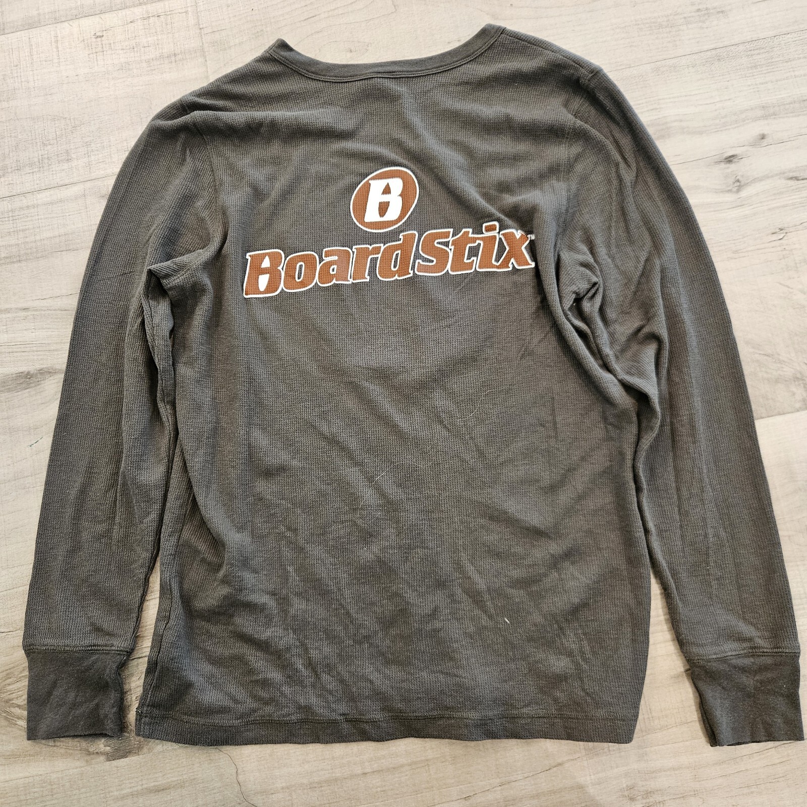 BoardStix Alternative Henley eco jersey 3/4 sleeve unisex L 60 cotton/40 poly
