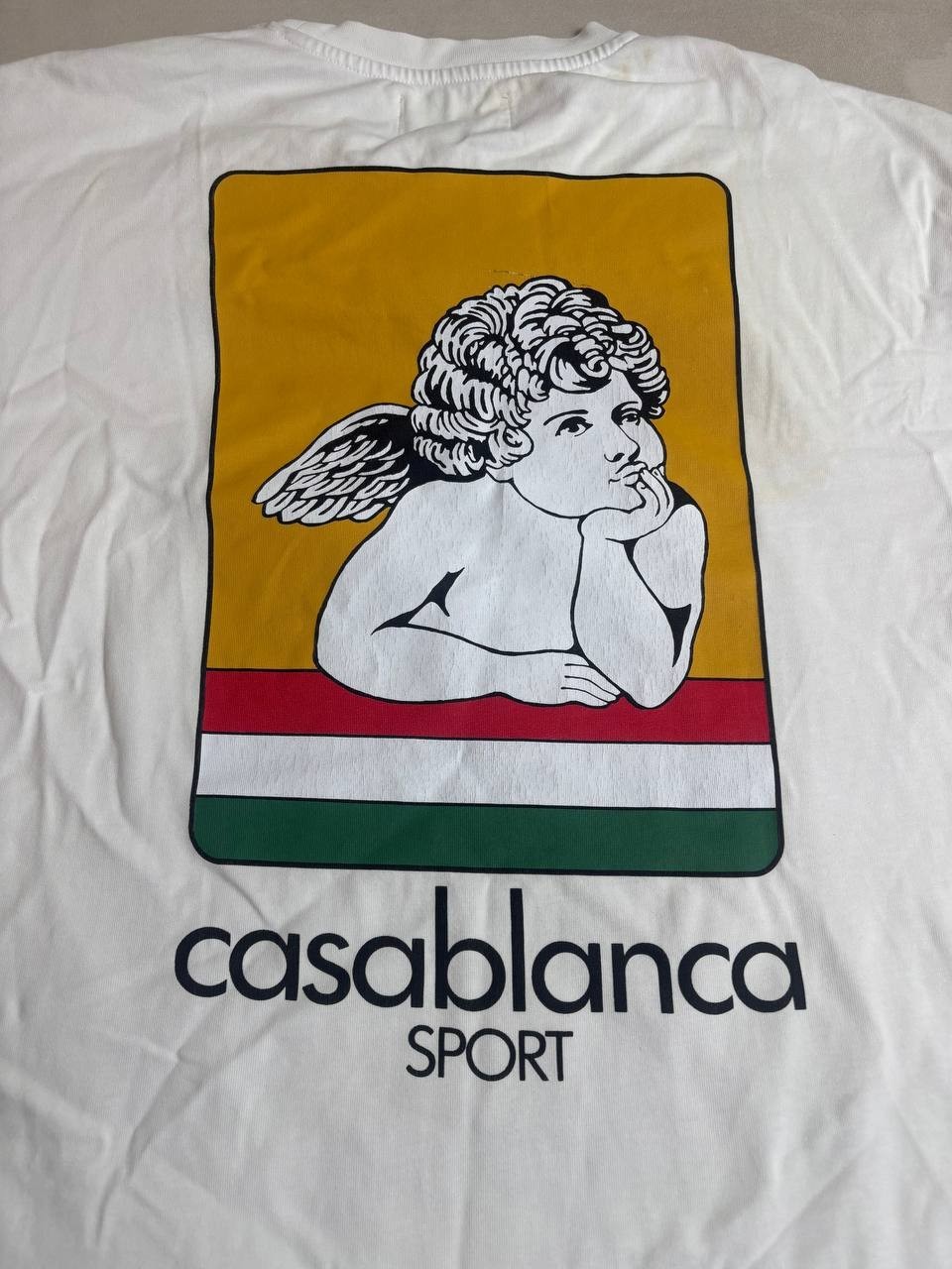 Casablanca Tennis Club Sport Angel T-Shirt White Size M Authentic