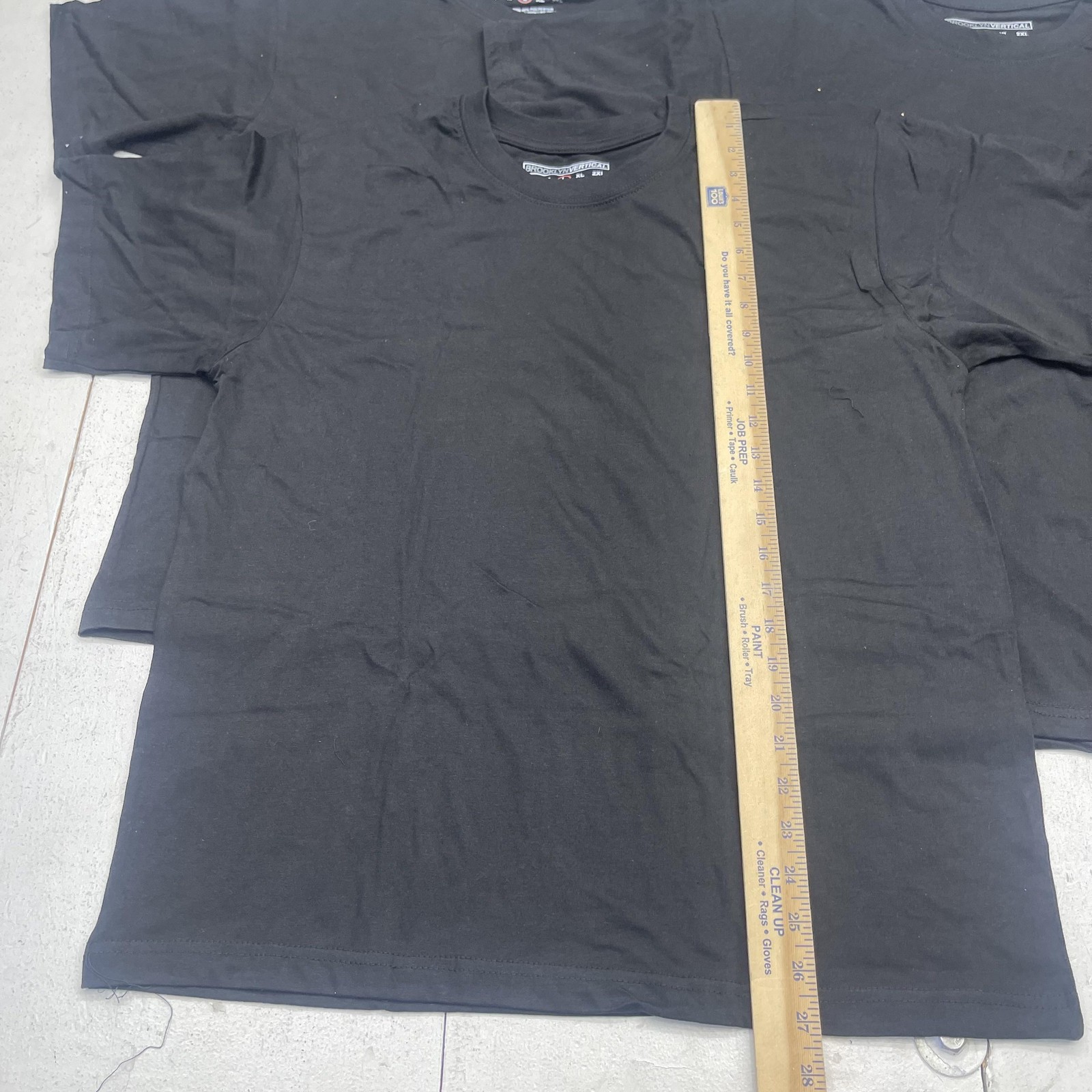 Brooklyn Vertical Shirt Mens Large Black Crewneck Tee Lot 3 Pack Basic Casual