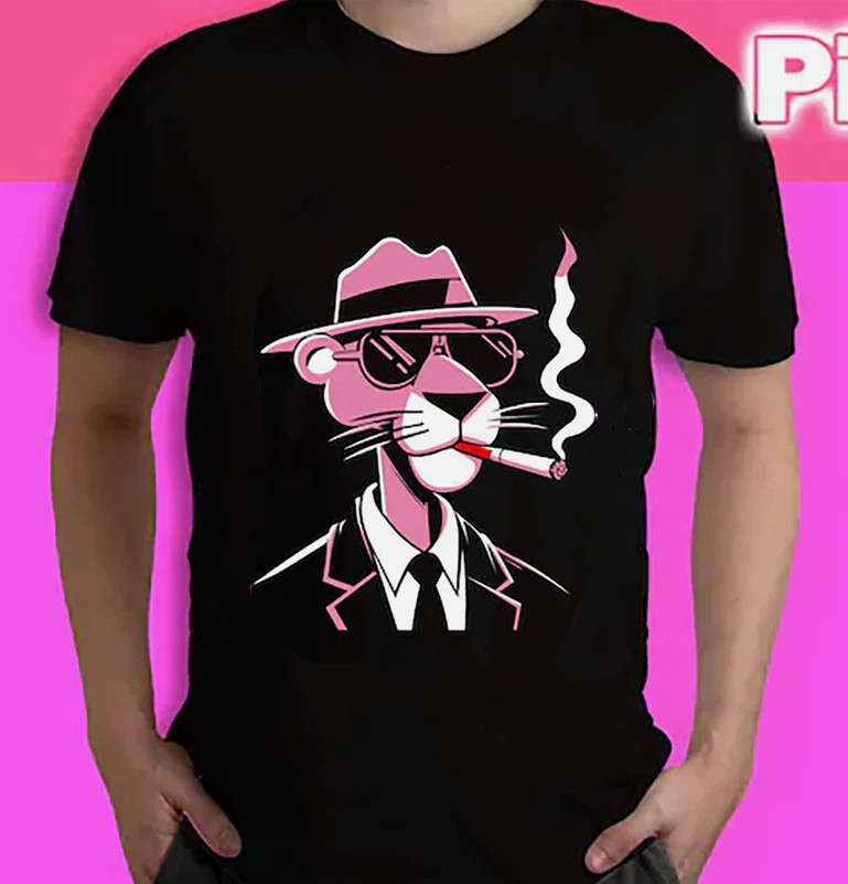 Retro Cartoon Pink Panther Pink Lover Gift Shirt All Size S-5XL For All DH1515
