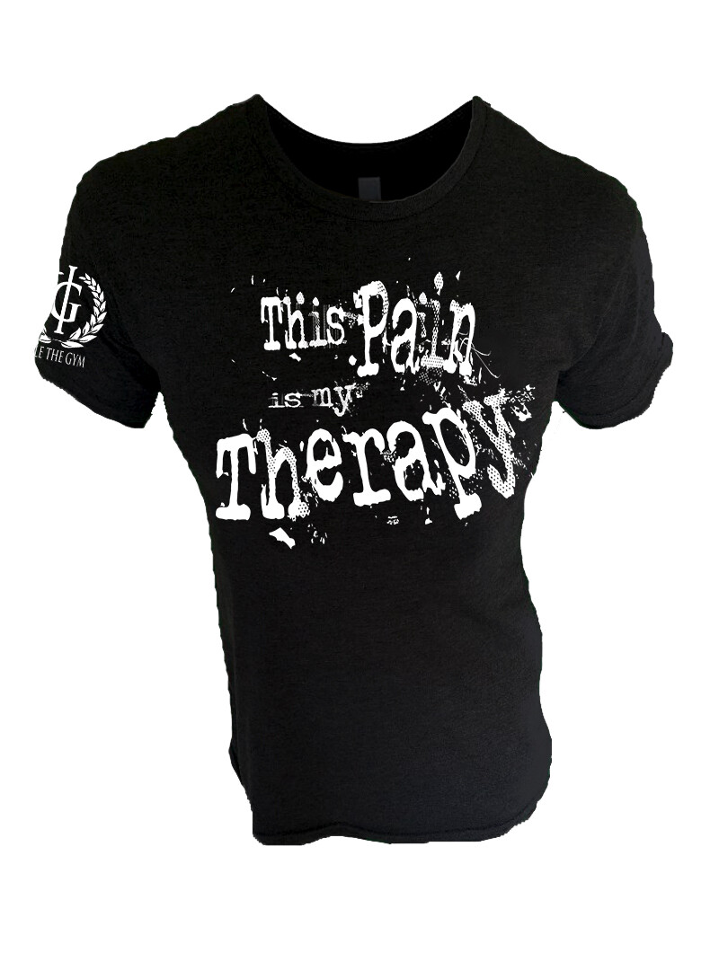 Iron Gods This Pain Is My Therapy T-Shirt Workout Weightlifting Bodybuilding Gym