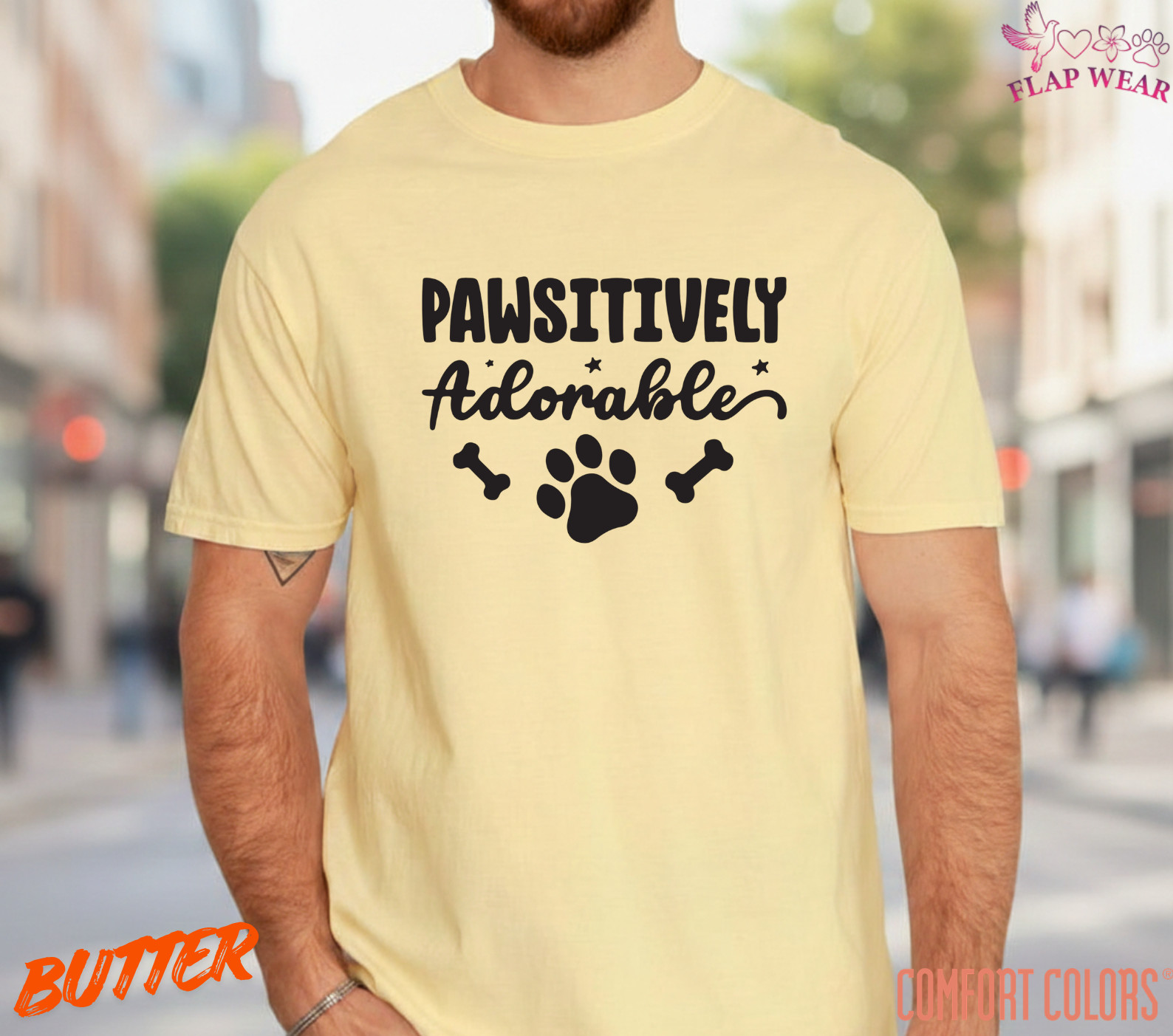 Unisex Pawsitively Adorable Dog Paw Print T-Shirt – Cute Pet Lover Graphic Tee