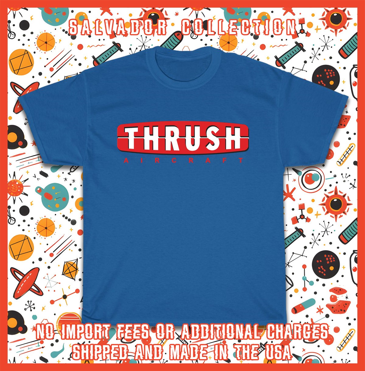 New Tee Shirt Thrush Aircraft Logo Men’s T-Shirt American T-Shirt