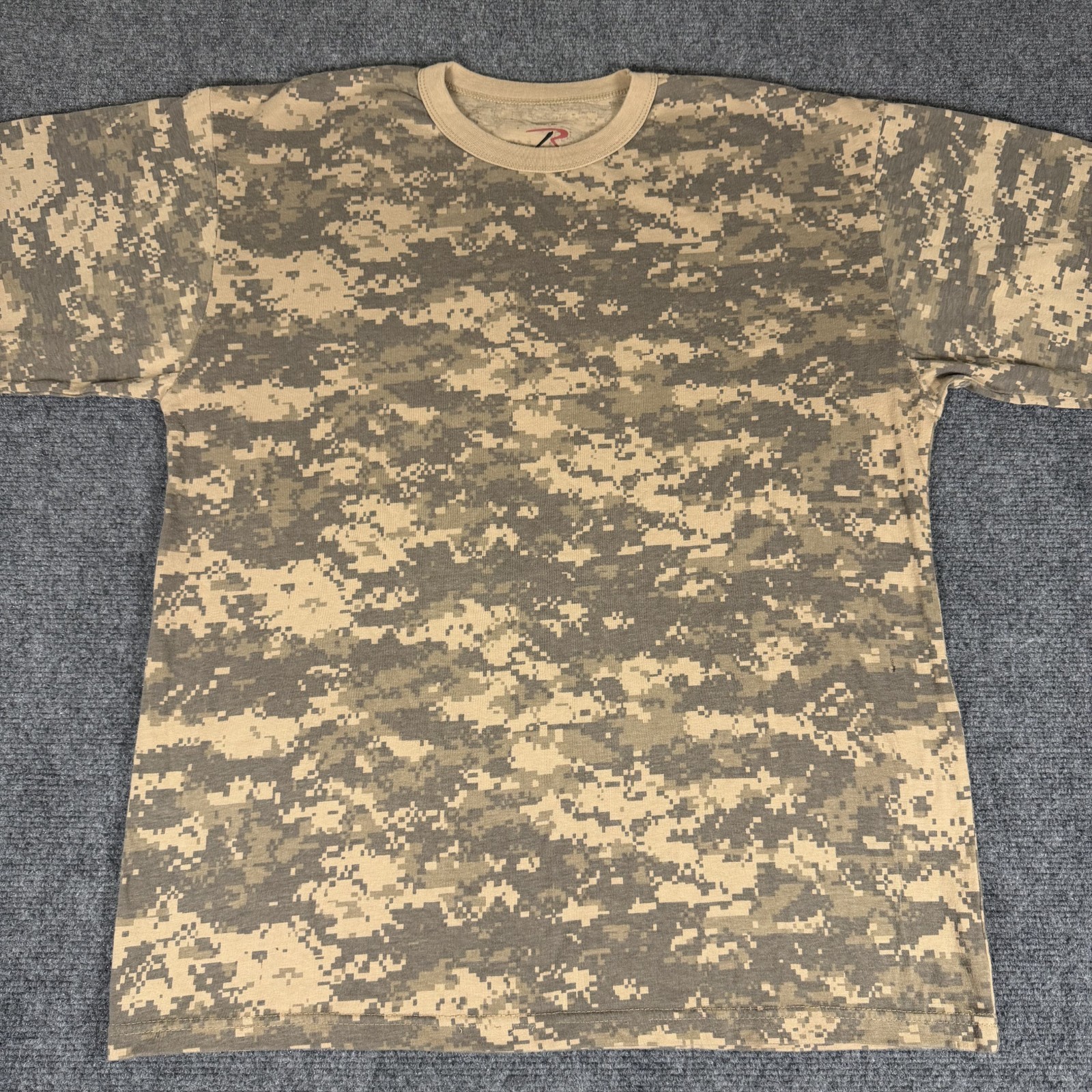 Rothco Mens Digital Camo Tan Camoflauge Hunting Long Sleeve Skater T-Shirt-