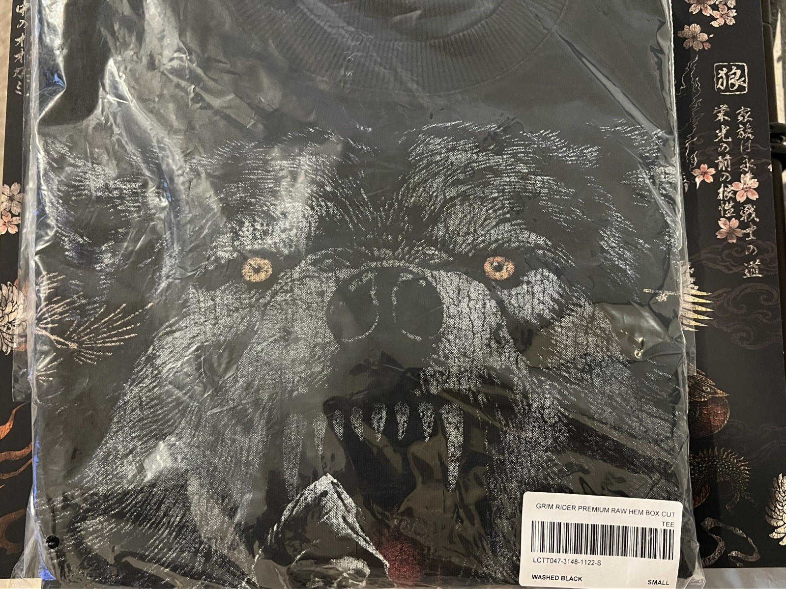 Darc Sport Harley Davidson Bushido GRIM RIDER RAW HEM BOX CUT TEE Size Small