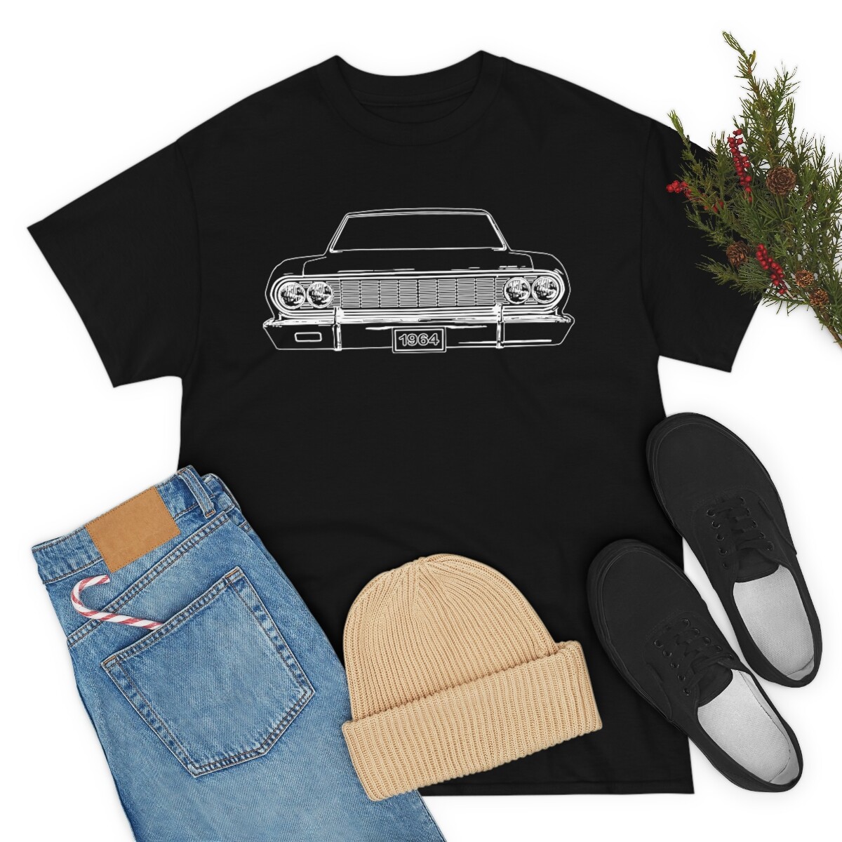 1964 Chevelle Chevrolet Chevy Tee T Shirt – Gift, Birthday – 64