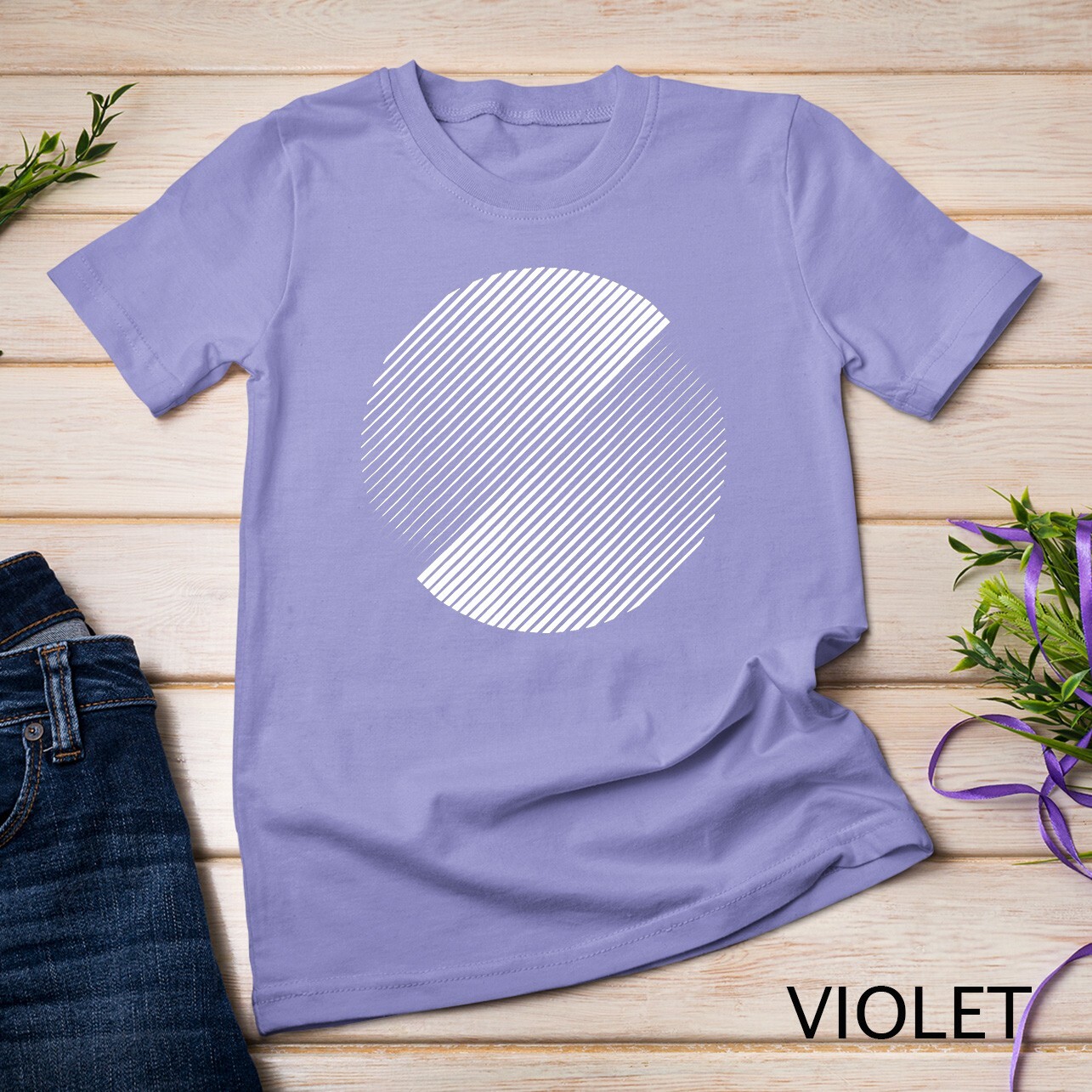 Minimal 20s geometric design primitive white circle shape T-Shirt Unisex T-shirt