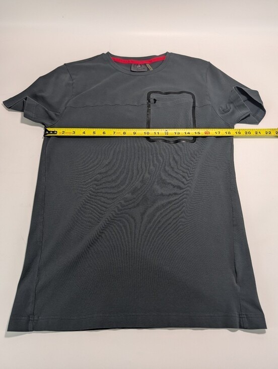 Porsche Design Urban Explorer Short Sleeve Zip Pocket Grey T-shirt
