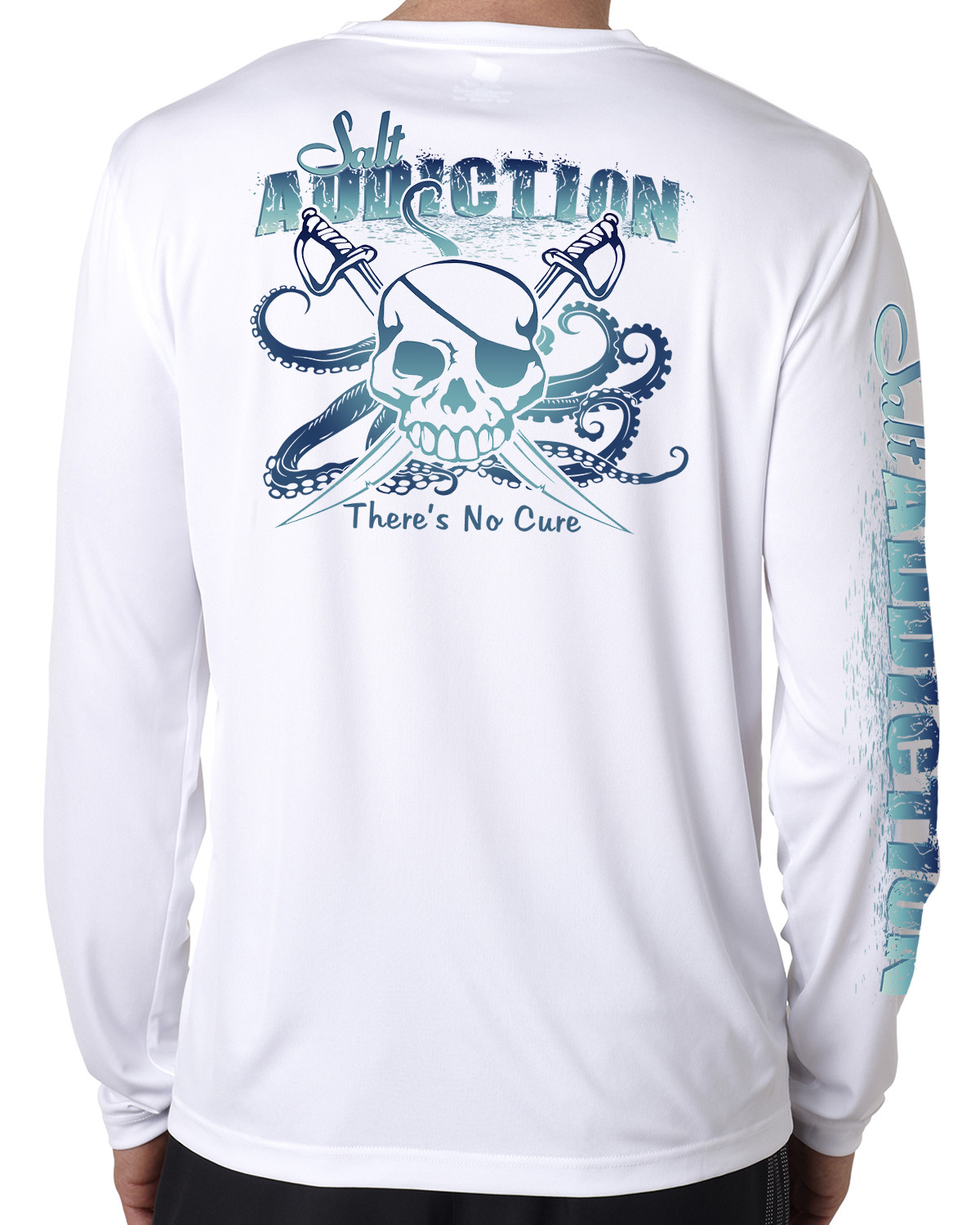Salt Addiction t shirt Saltwater microfiber fishing long sleeve 50+ uv life