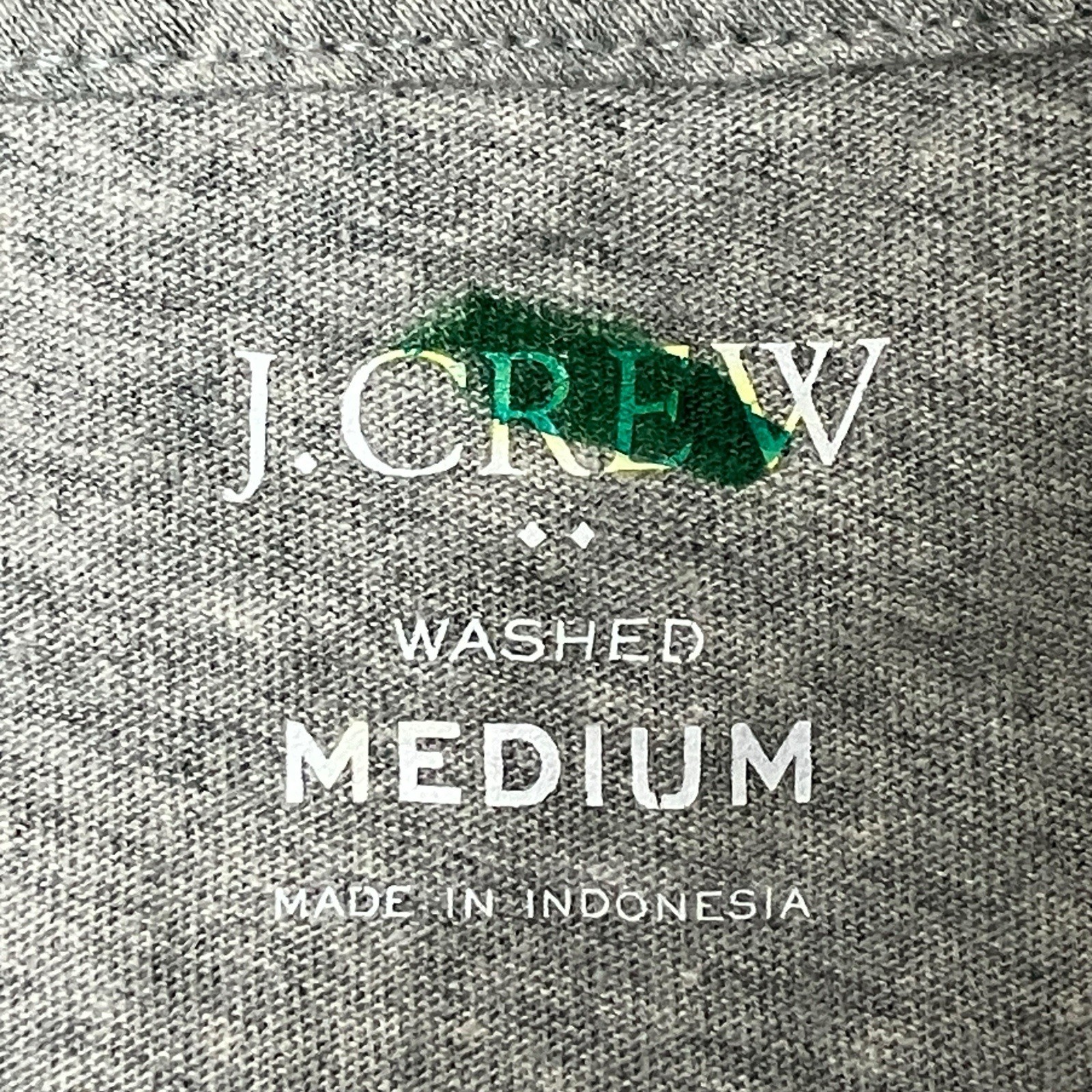 J Crew T-Shirt Mens M Gray Heather V-Neck Basic Washed Jersey Casual Minimalist