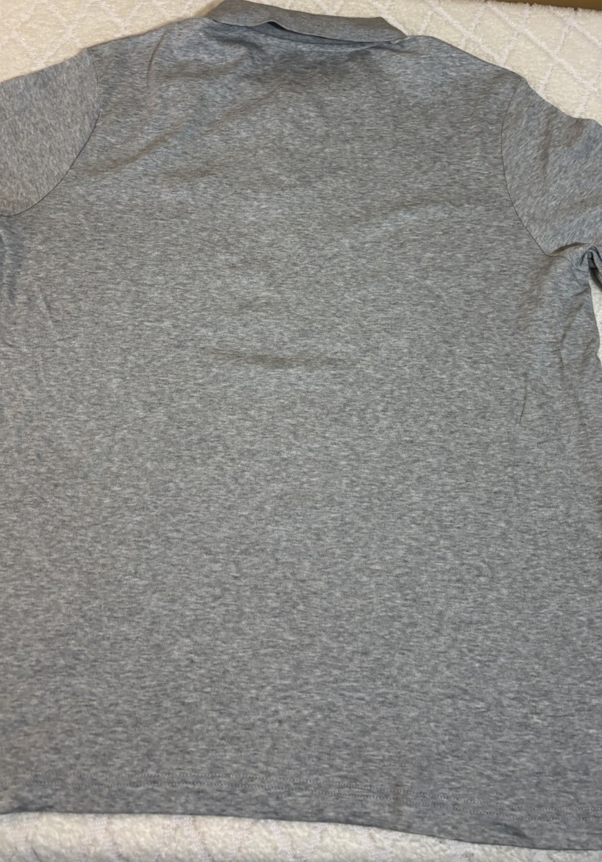 New Disney Parks Club 33 Embroidered Logo Gray Modern Fit Polo Shirt Men Size XL