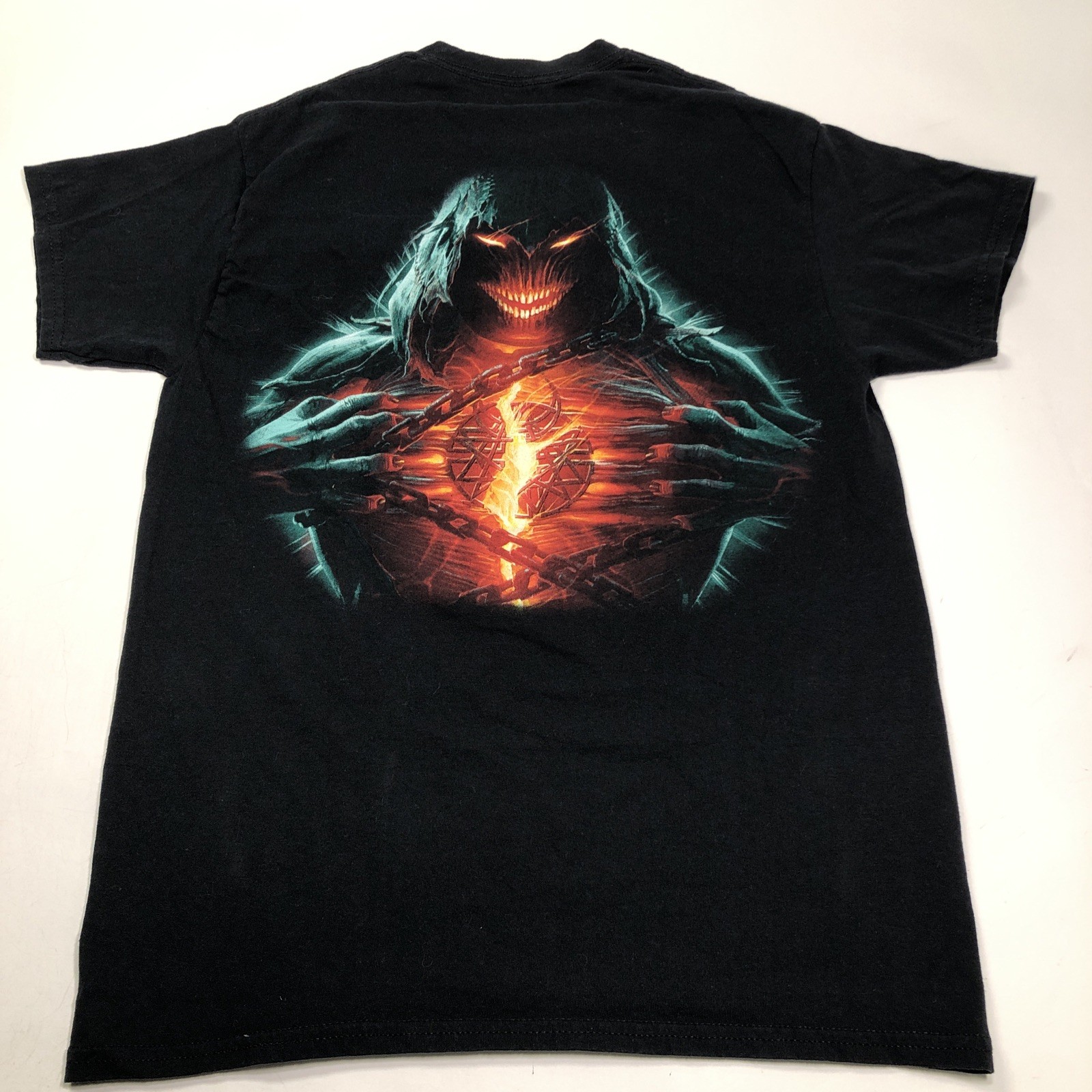 Disturbed Divisive Band Logo Double Sided Medium Black T Shirt Tour Merch Tee