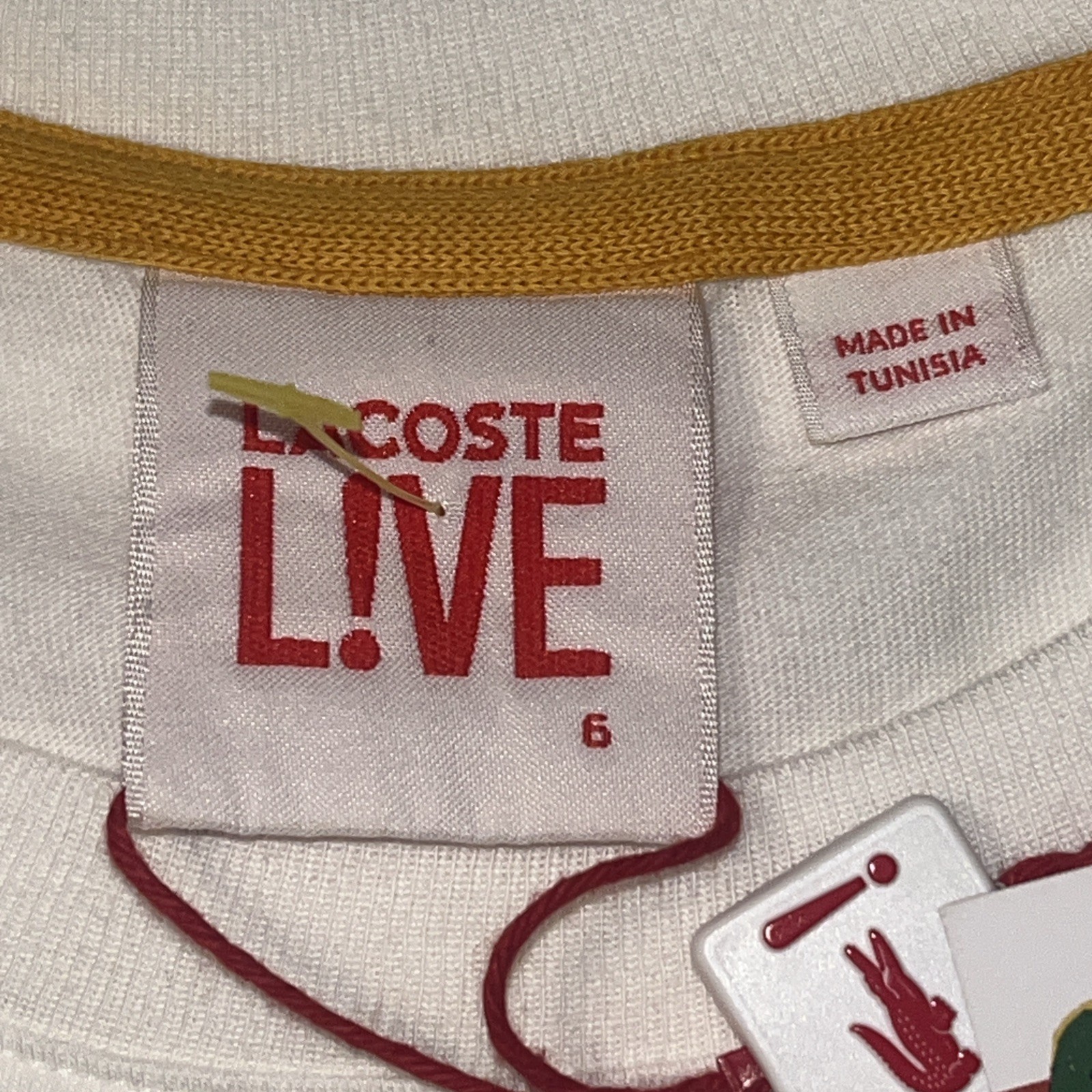 Lacoste LIVE Tshirt NWT Super Hero Series x Brecht V. Size 6 Large MSRP $70